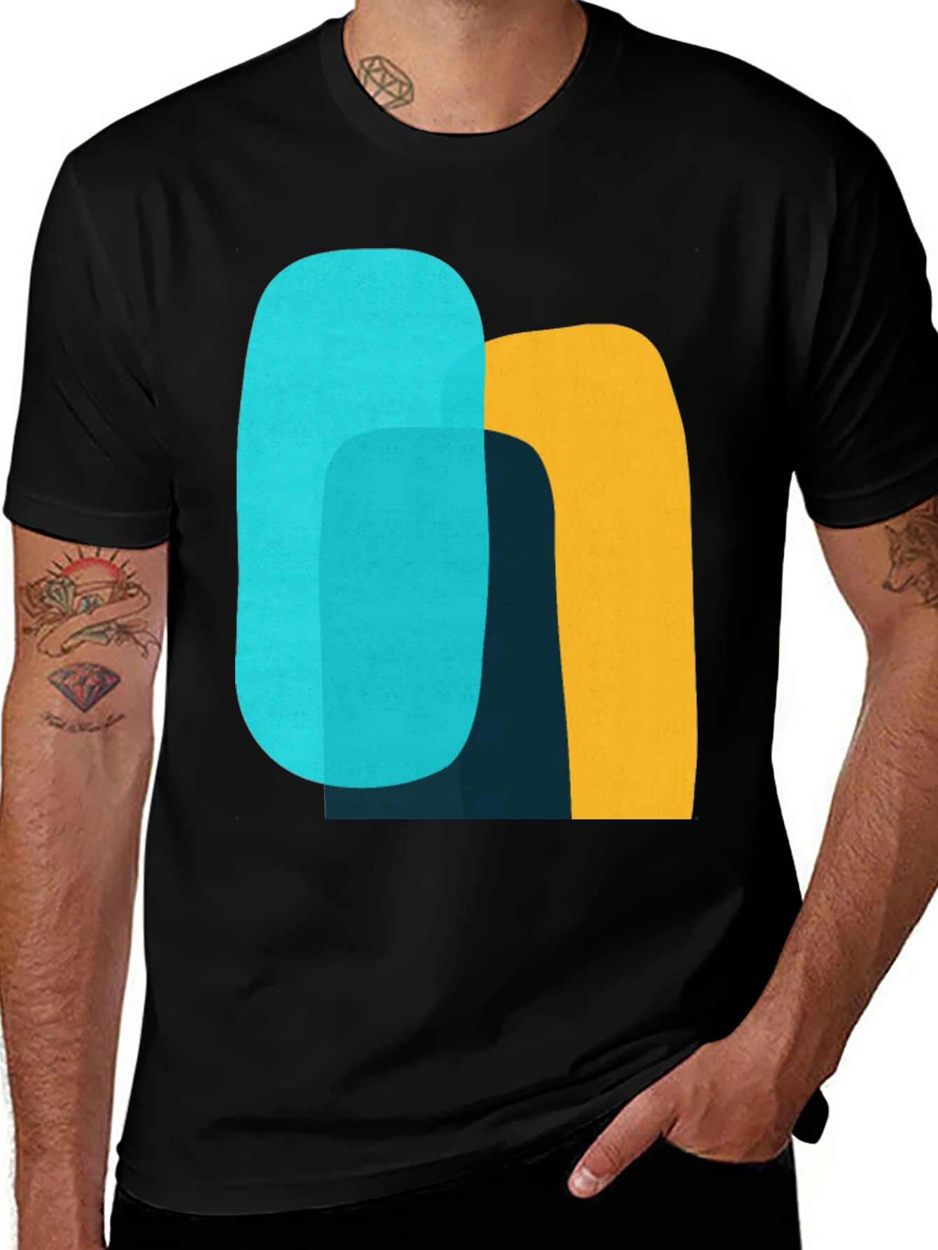 Variant 17 of Abstract Graphic Tee - Modern Art Shirt