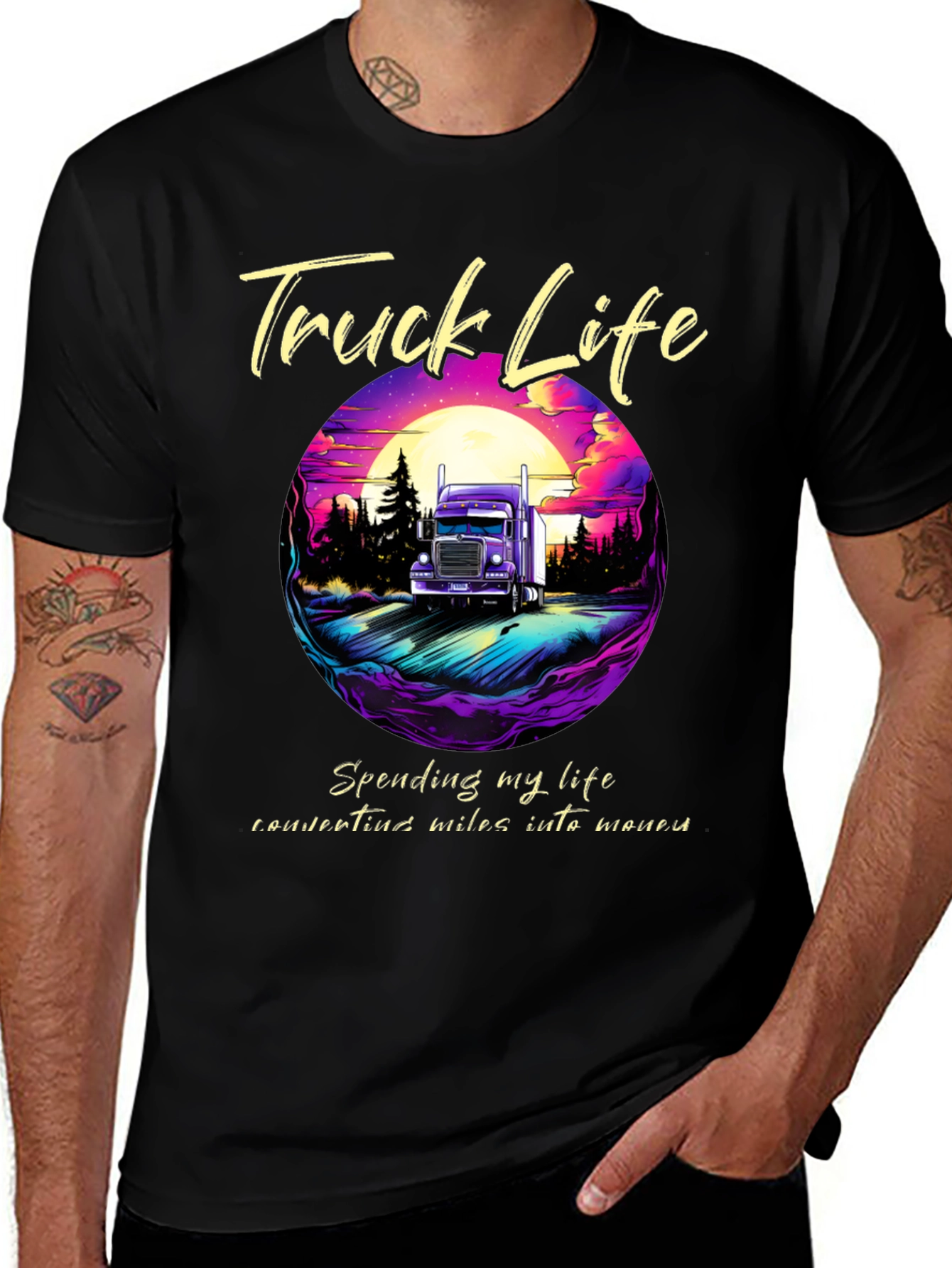 Variant 13 of Truck Life Graphic Tee