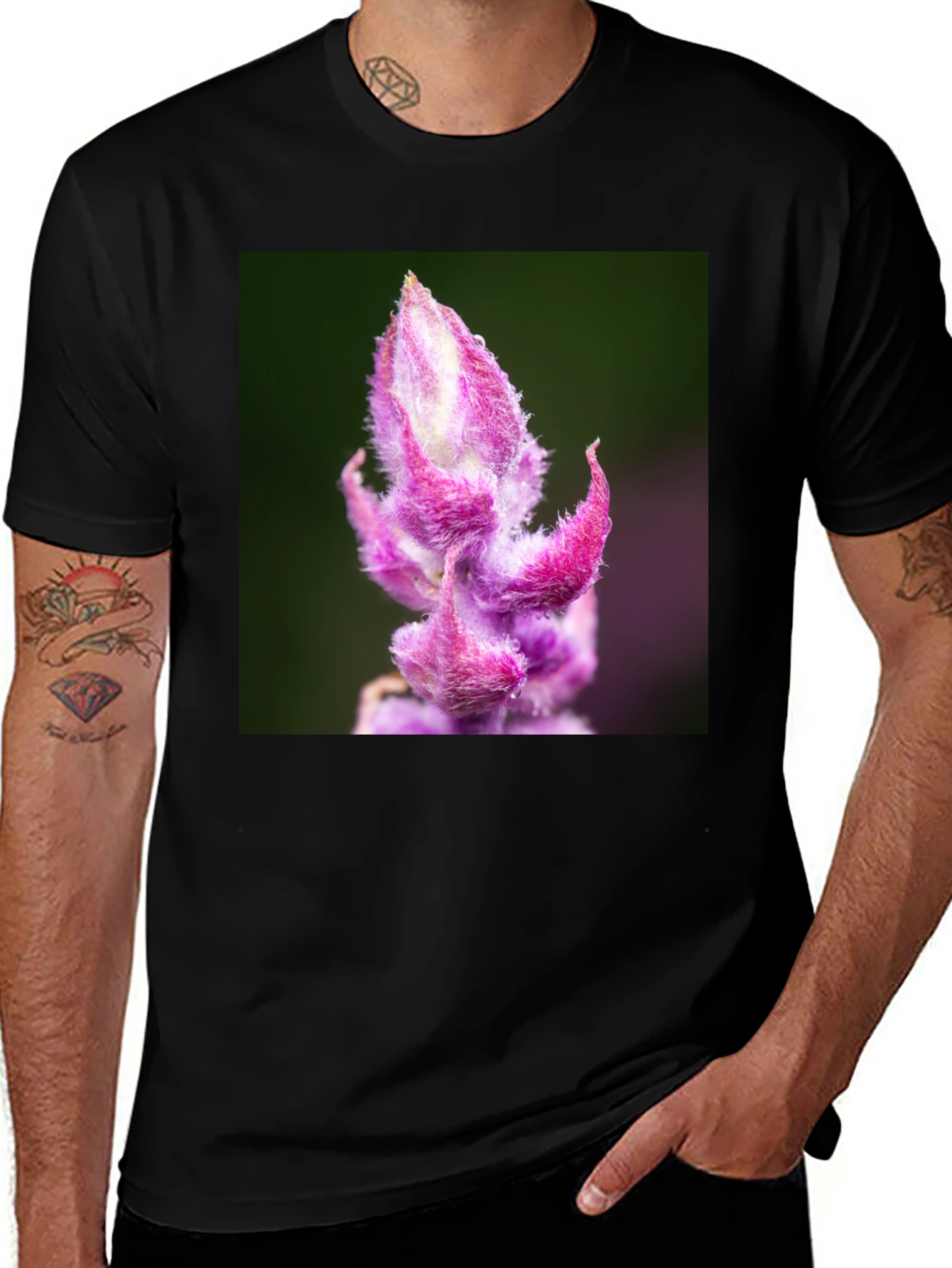 Floral T-Shirt - Unique Plant Design