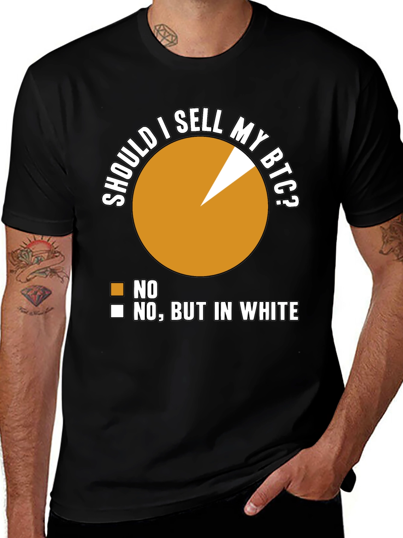 Variant 12 of Funny Bitcoin Crypto T-Shirt - Should I Sell My BTC?