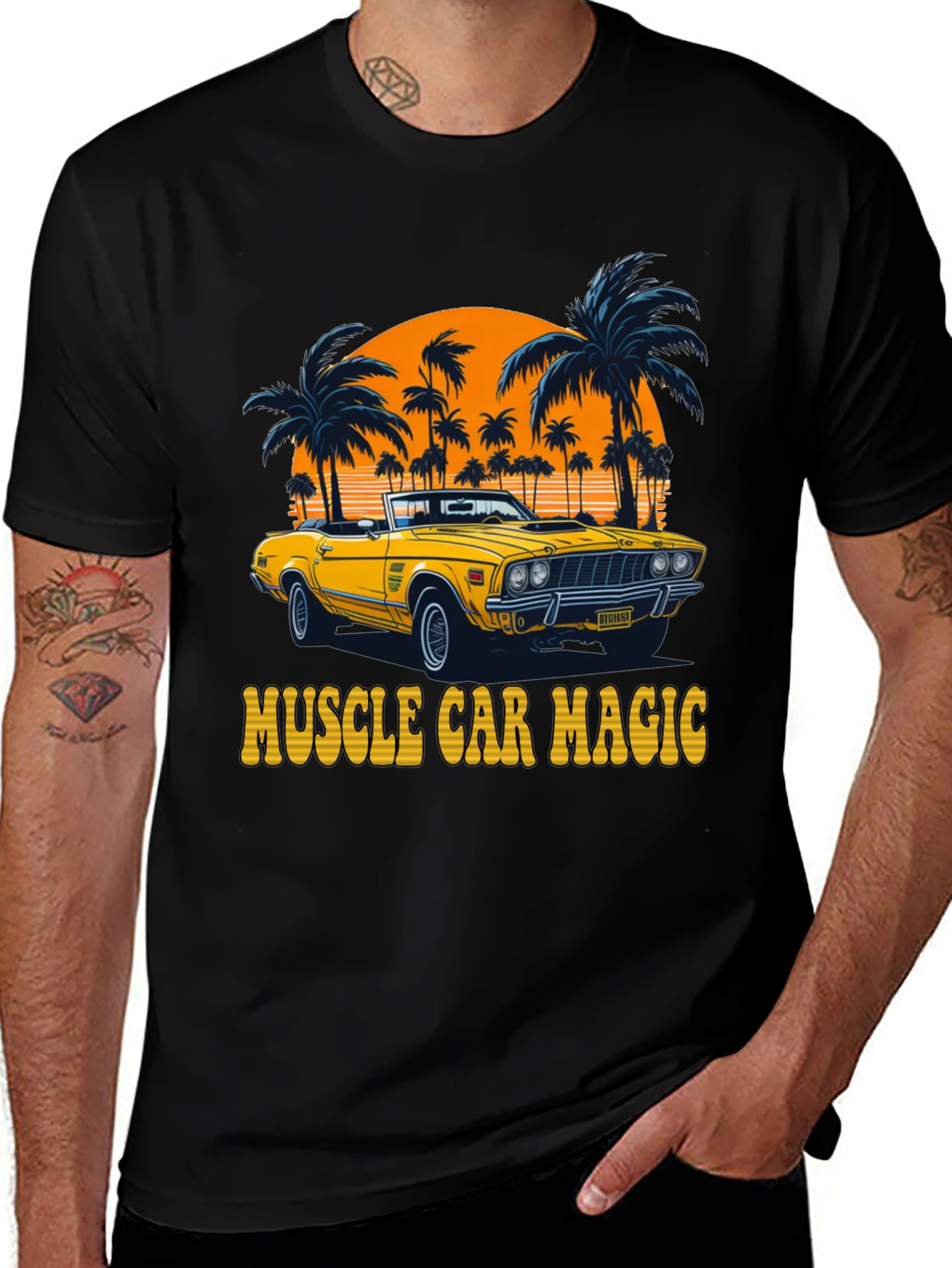 Variant 4 of Muscle Car Magic Graphic Tee