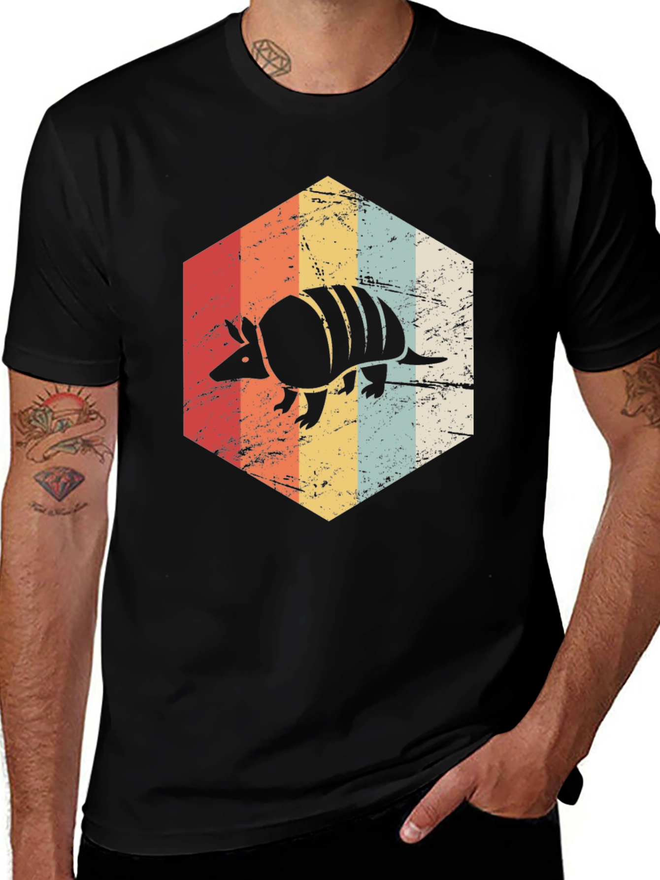 Variant 15 of Vintage Armadillo T-Shirt - Retro Style Tee