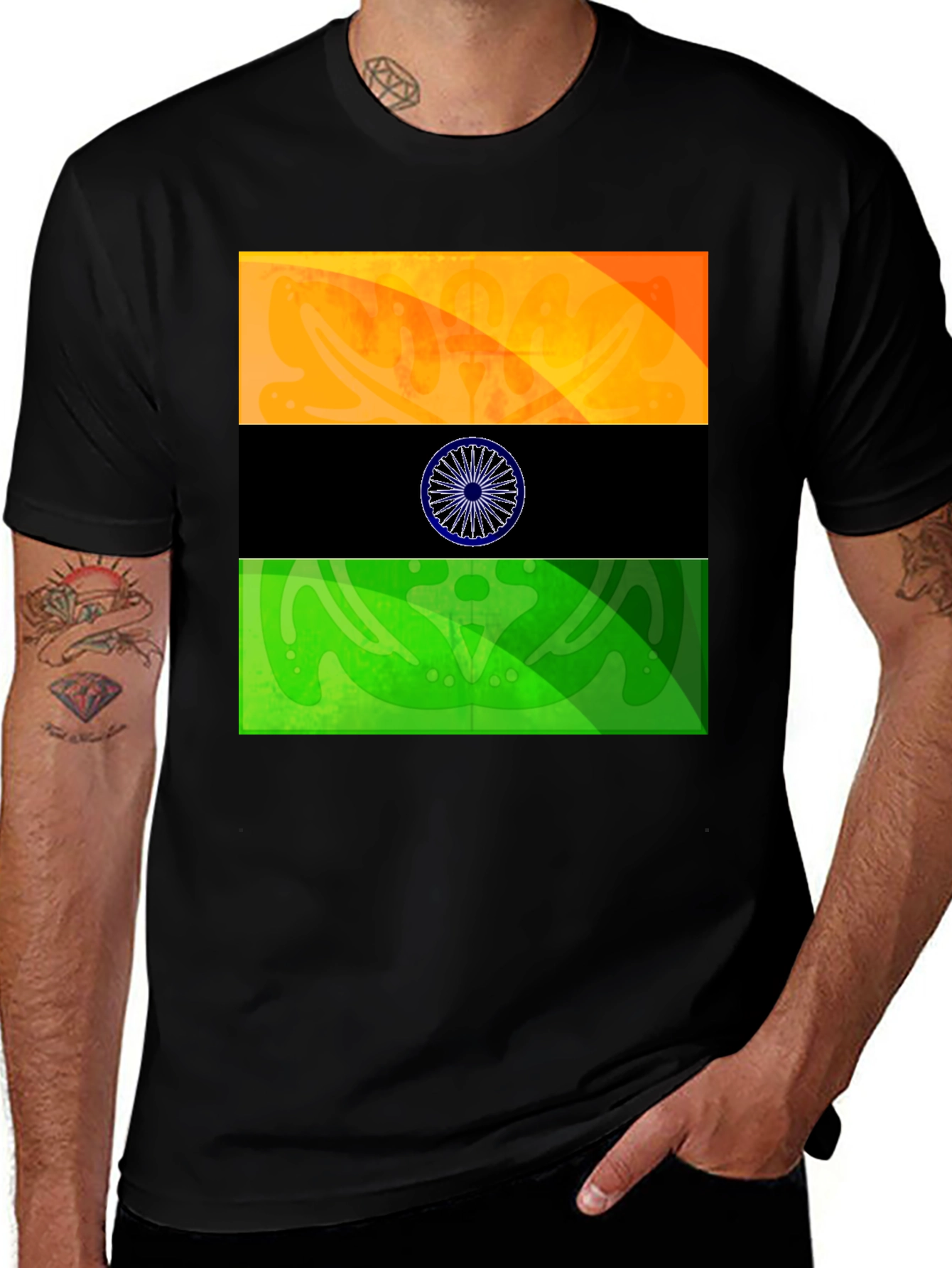 India Flag Graphic T-Shirt - Stylish Patriotic Tee