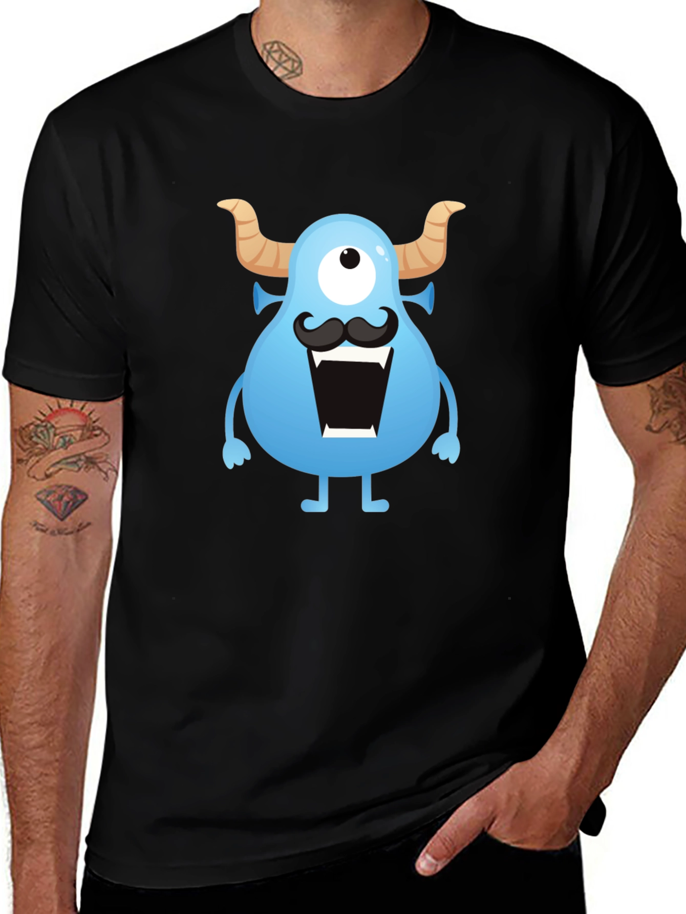 Variant 30 of One-Eyed Monster Graphic Tee - Fun & Unique Design