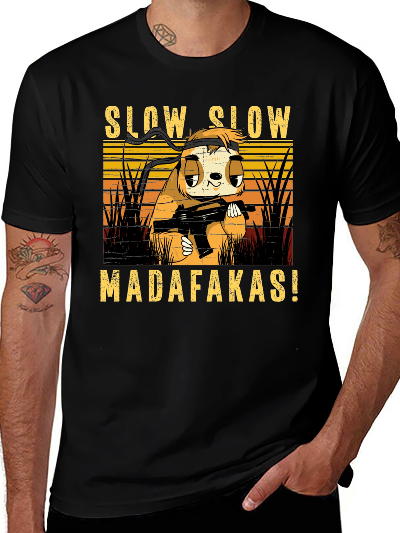 Variant 19 of Slow Sloth Madafakas! Graphic T-Shirt