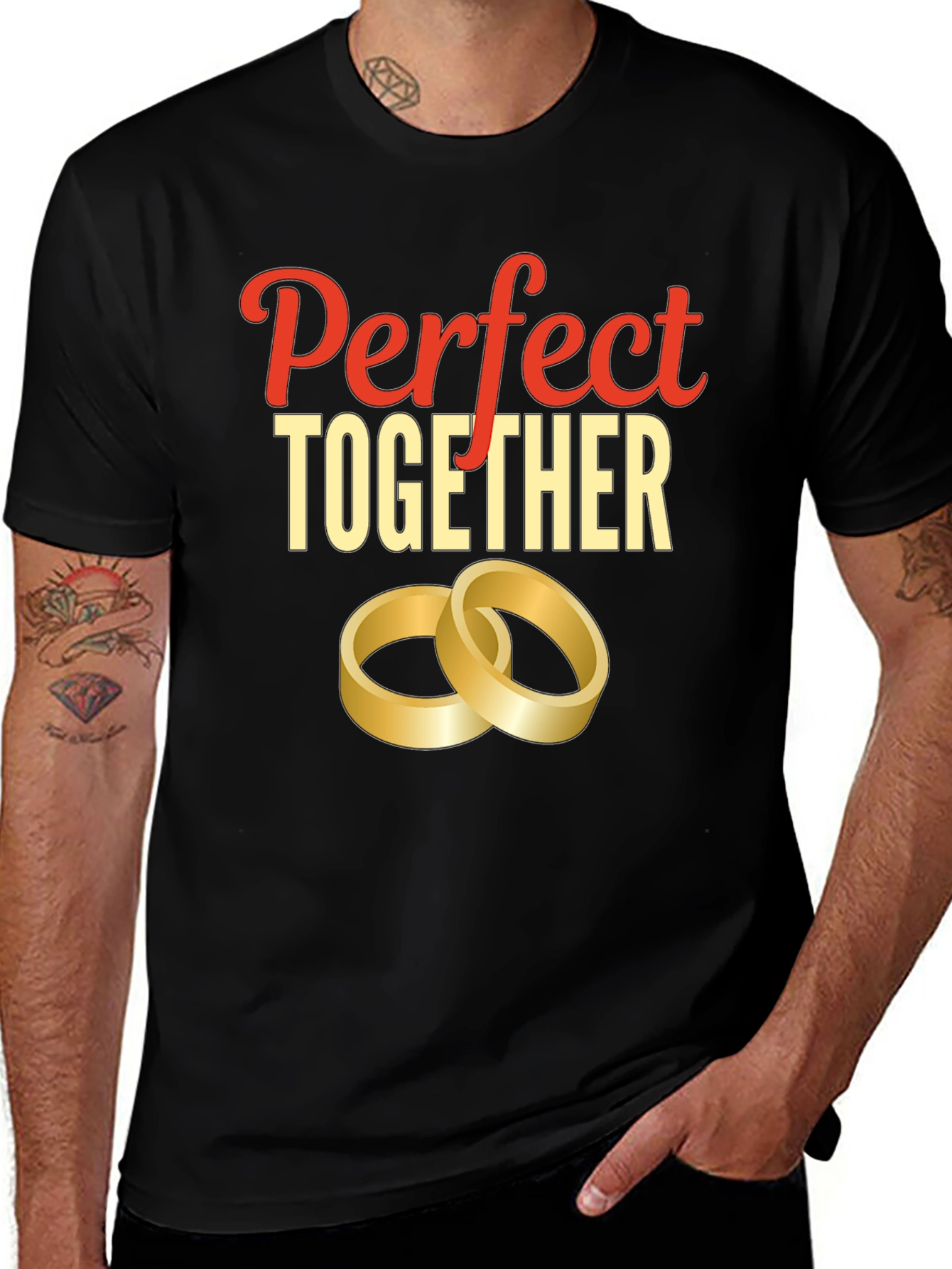 Variant 2 of Perfect Together Wedding Rings T-Shirt