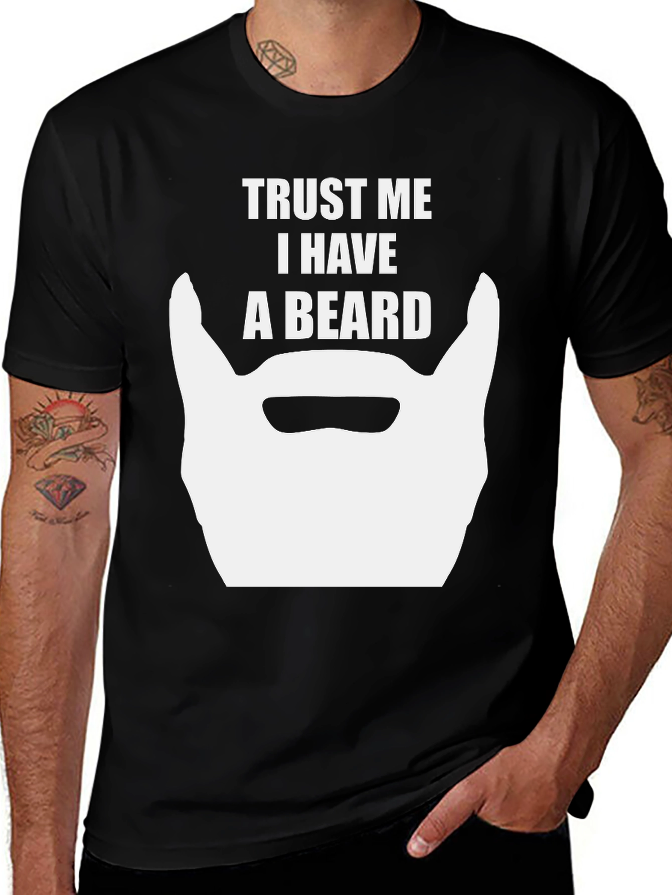 Variant 20 of Trust Me I Have A Beard T-Shirt - Funny Graphic Tee