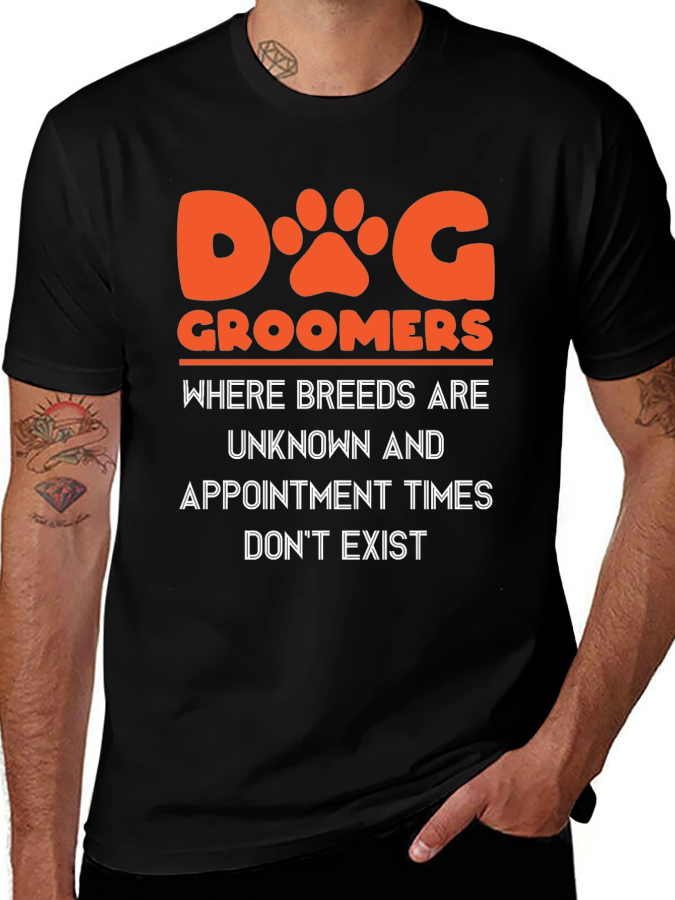 Dog Groomer T-Shirt - Breed Unknown, No Appointment Times