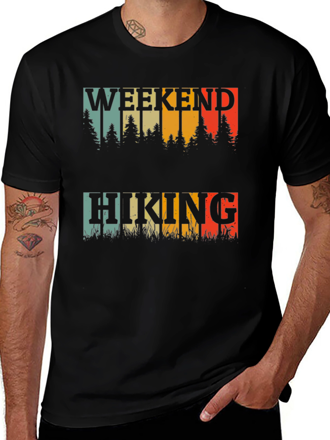 Variant 30 of Weekend Hiking Graphic Tee - Nature Adventure Shirt