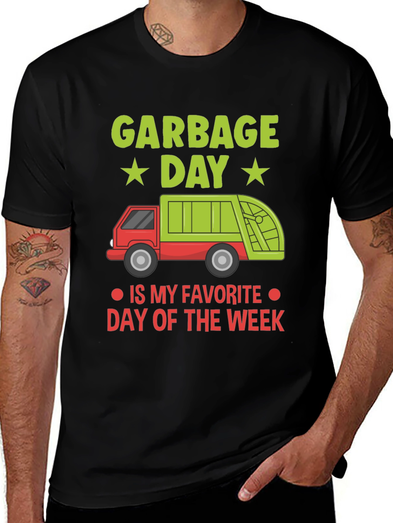 Variant 3 of Garbage Day Truck T-Shirt: Favorite Day of the Week