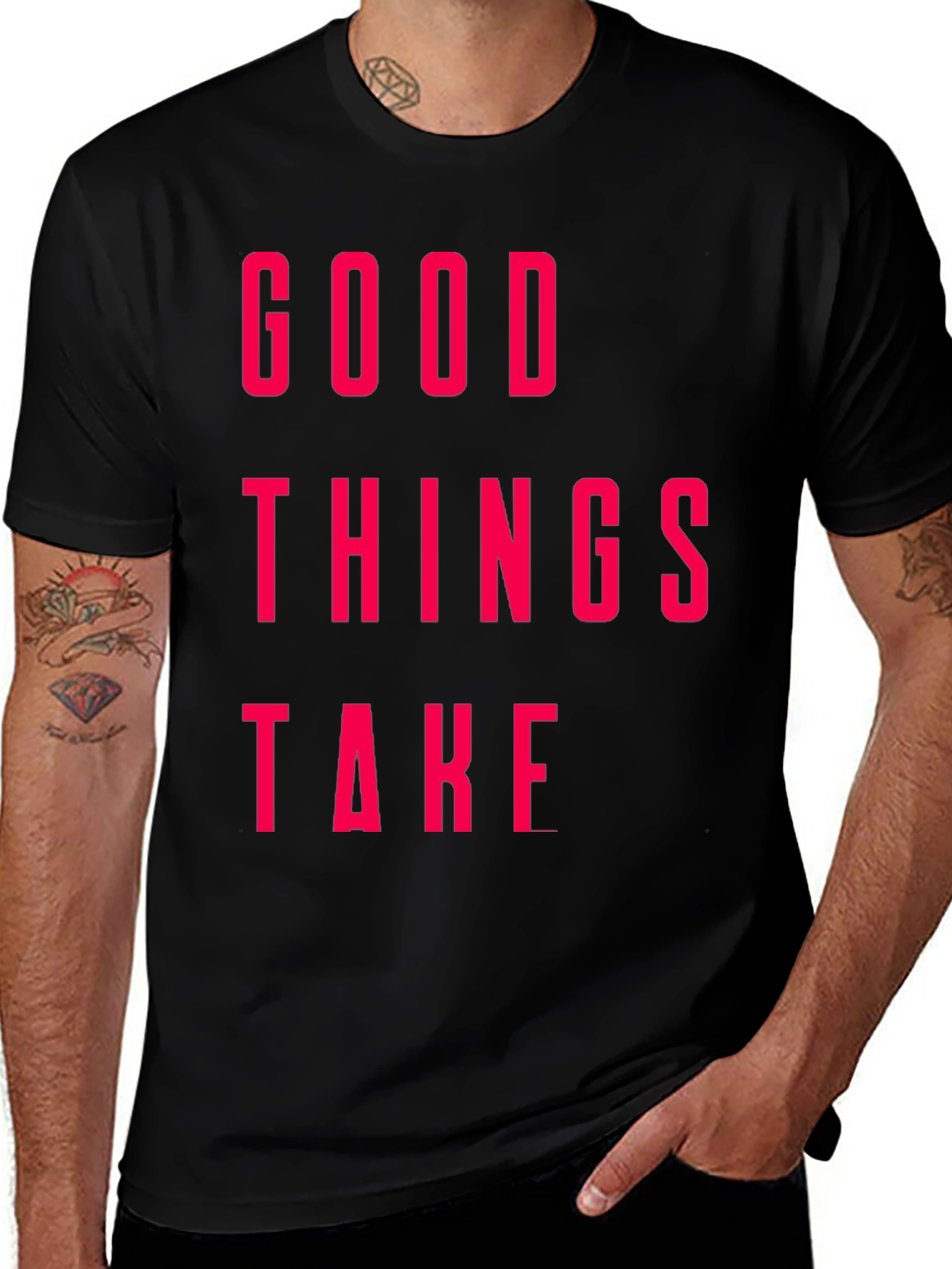 Variant 26 of Good Things Take Time Tee - Mens Graphic T-Shirt