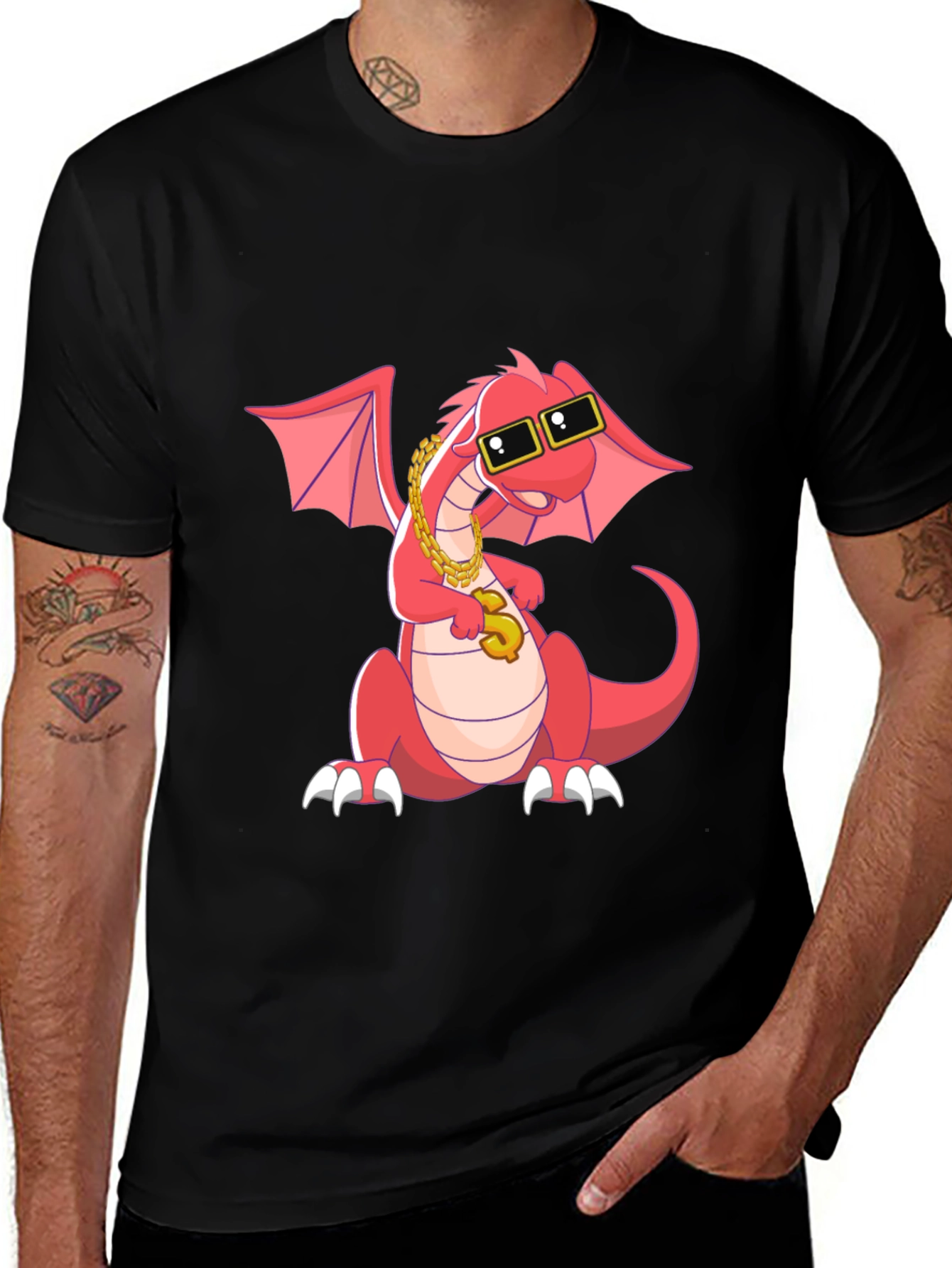 Variant 10 of Cool Dragon Graphic Tee