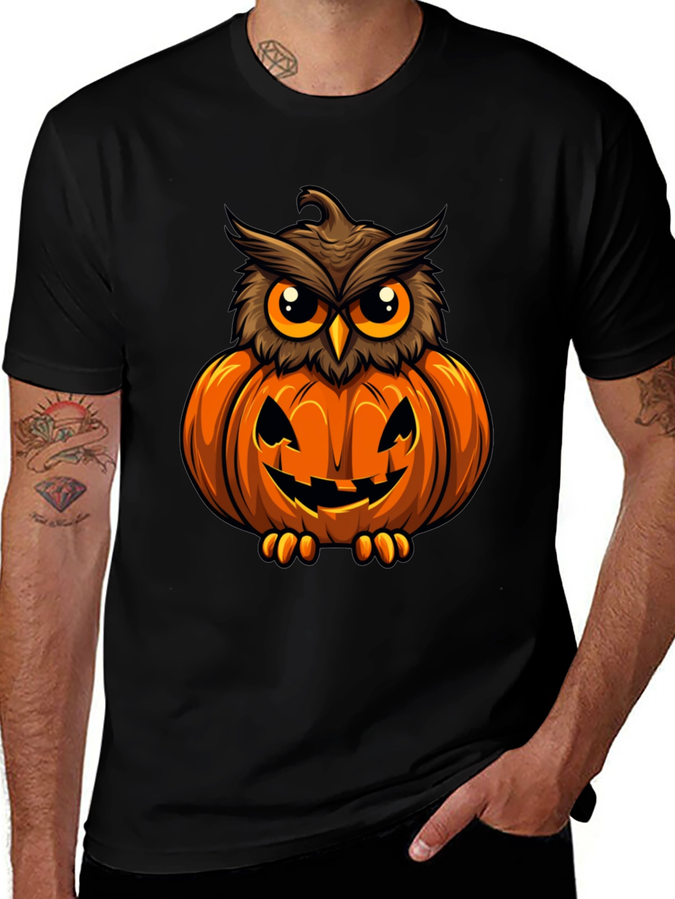 Variant 11 of Owl Pumpkin Halloween T-Shirt