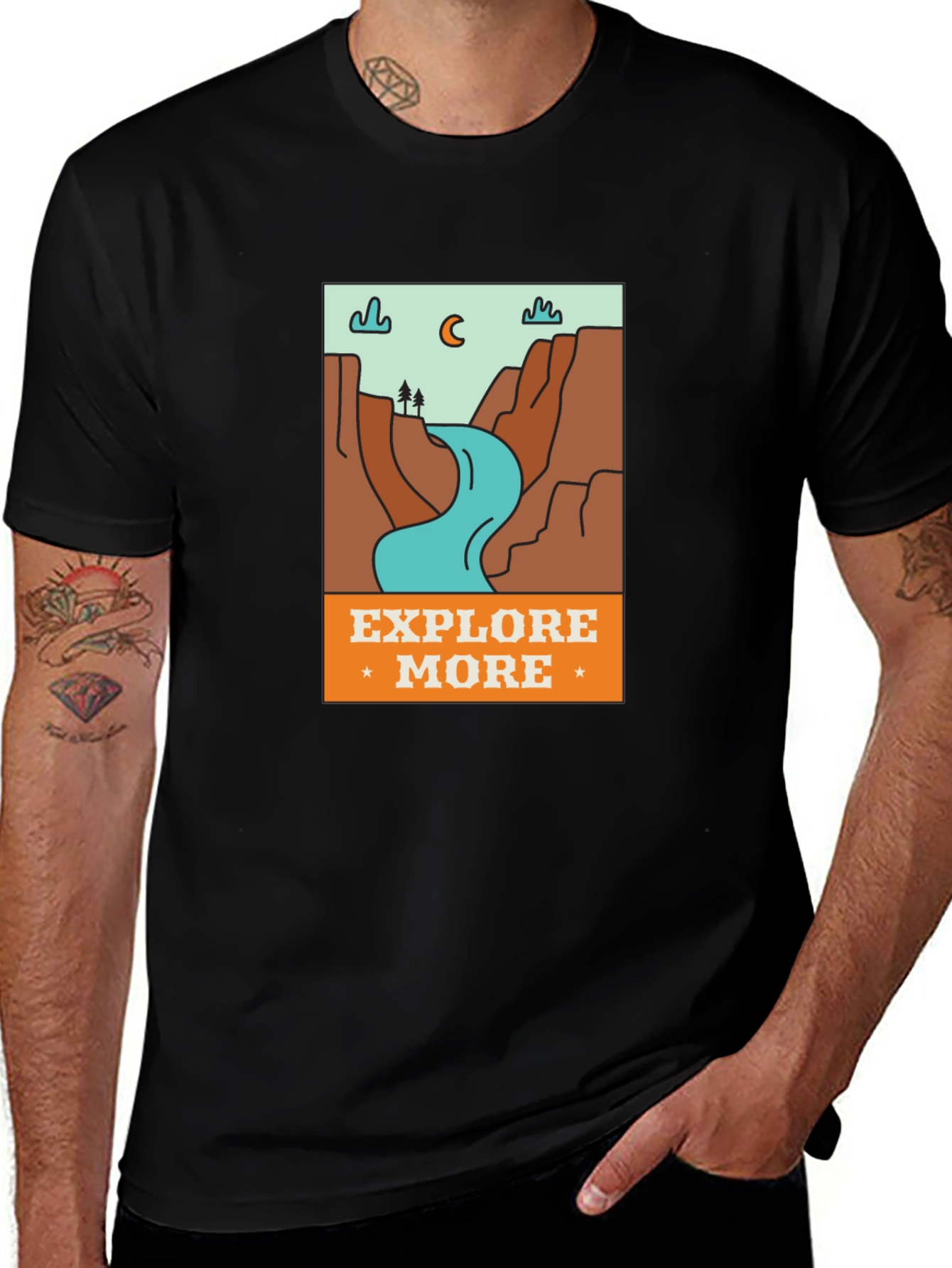 Variant 13 of Explore More Graphic T-Shirt