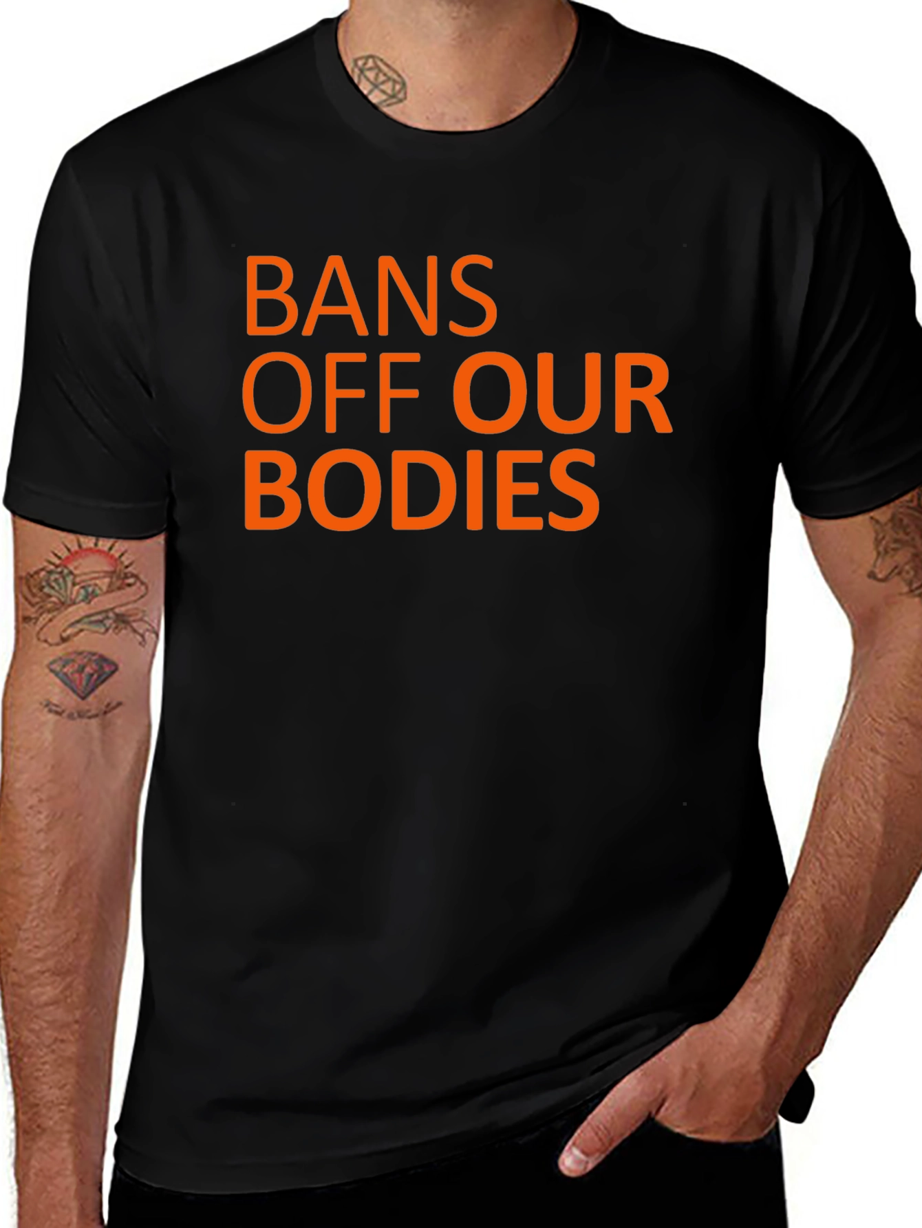 Variant 17 of Bans Off Our Bodies Black Graphic Tee