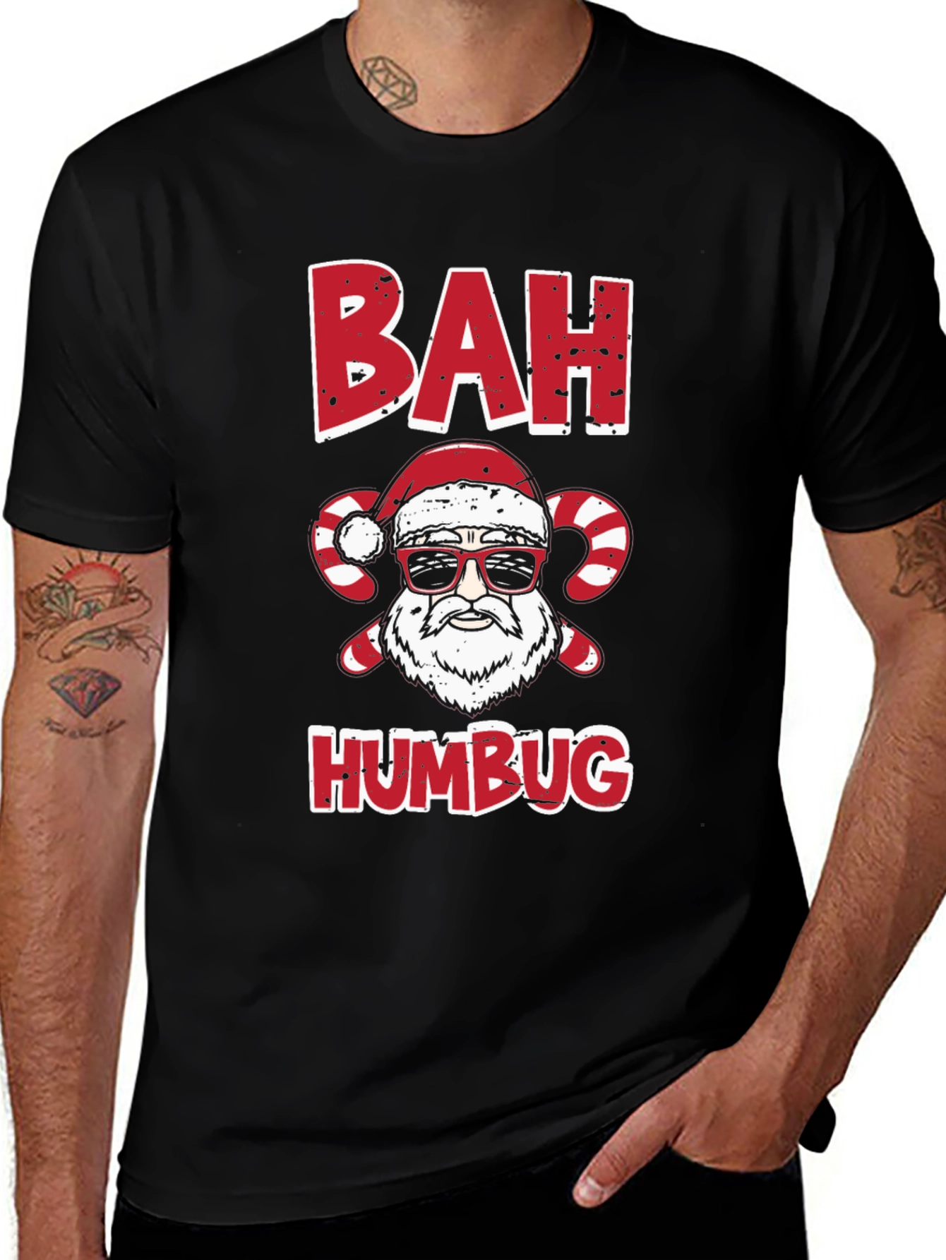 Bah Humbug Santa Christmas T-Shirt