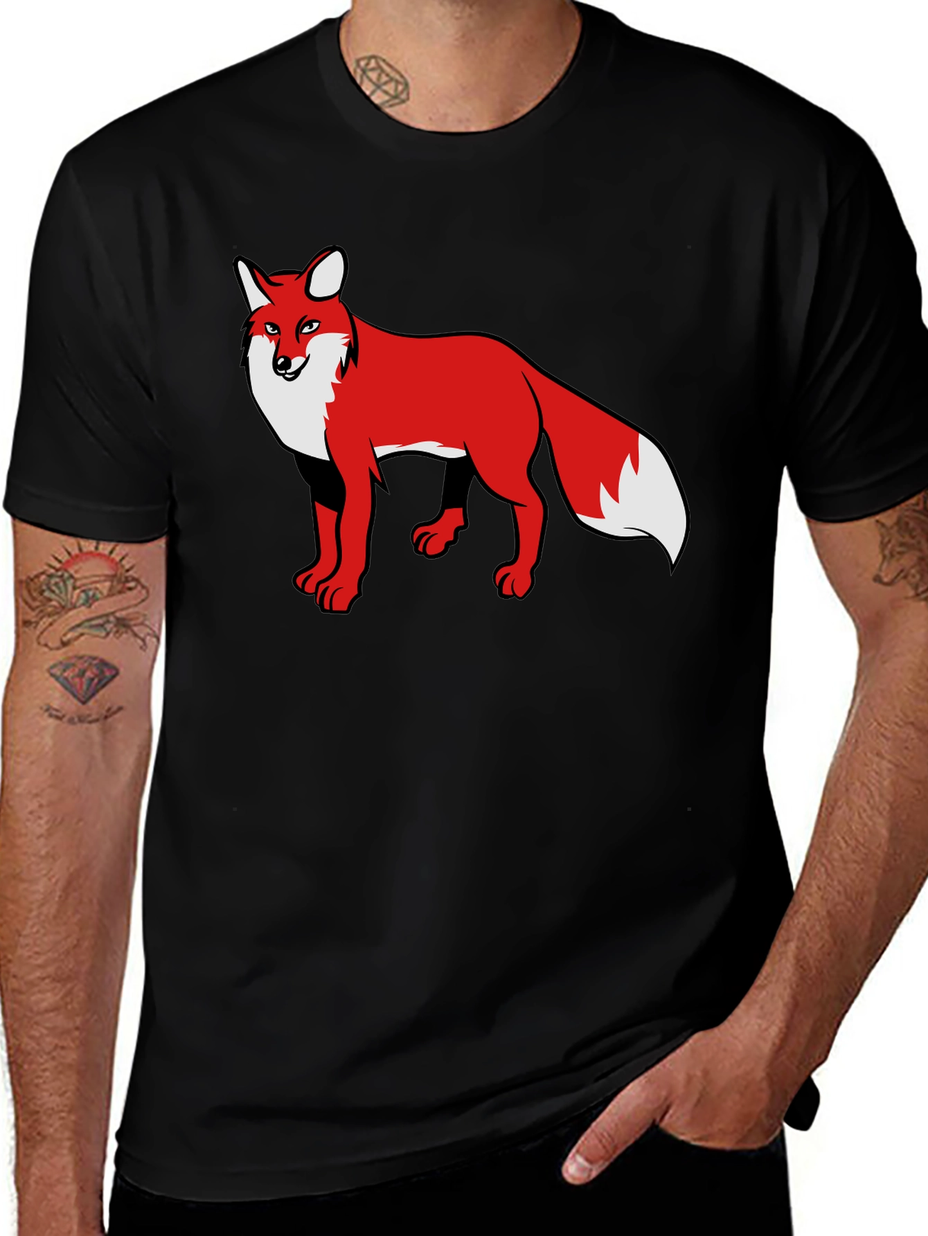 Variant 11 of Fox Graphic Black T-Shirt