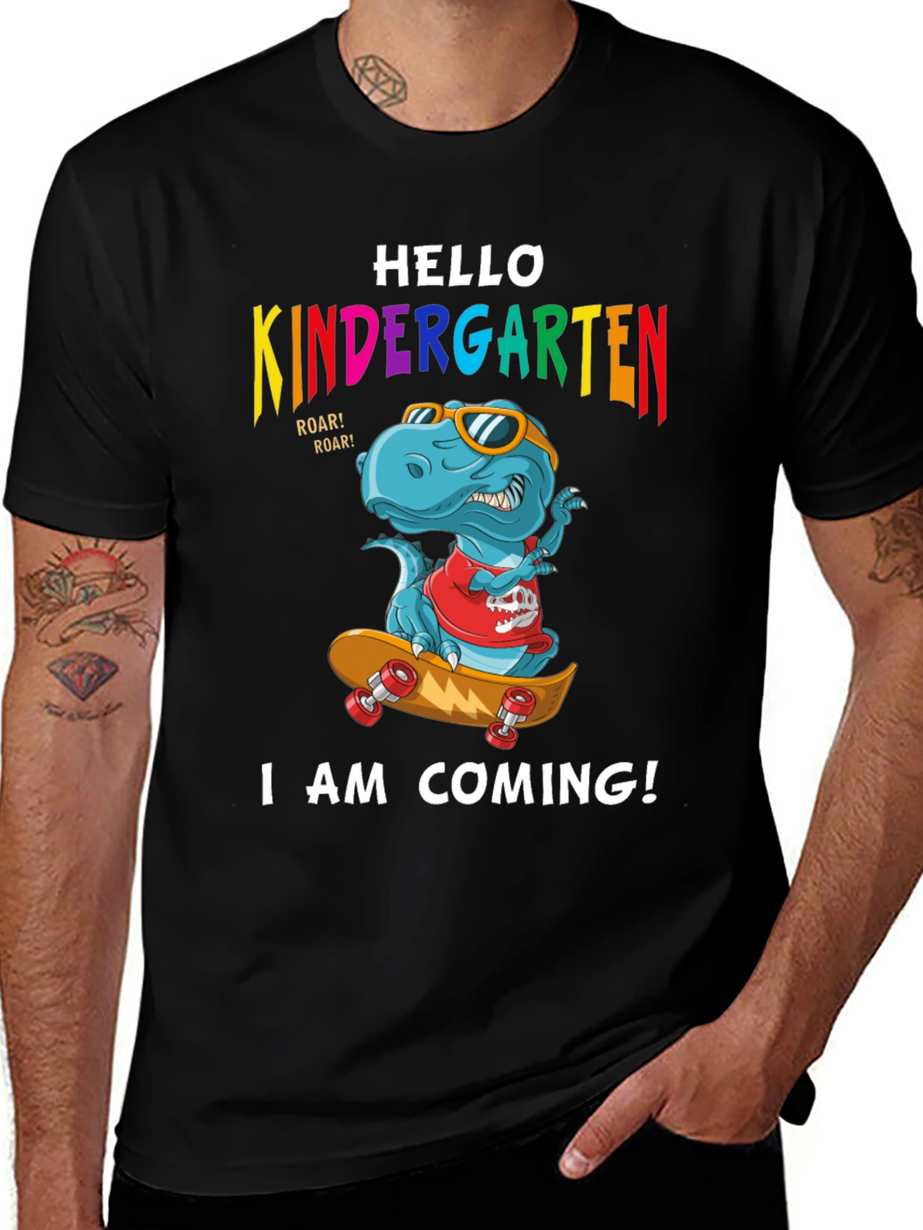 Variant 21 of Hello Kindergarten Dinosaur T-Shirt