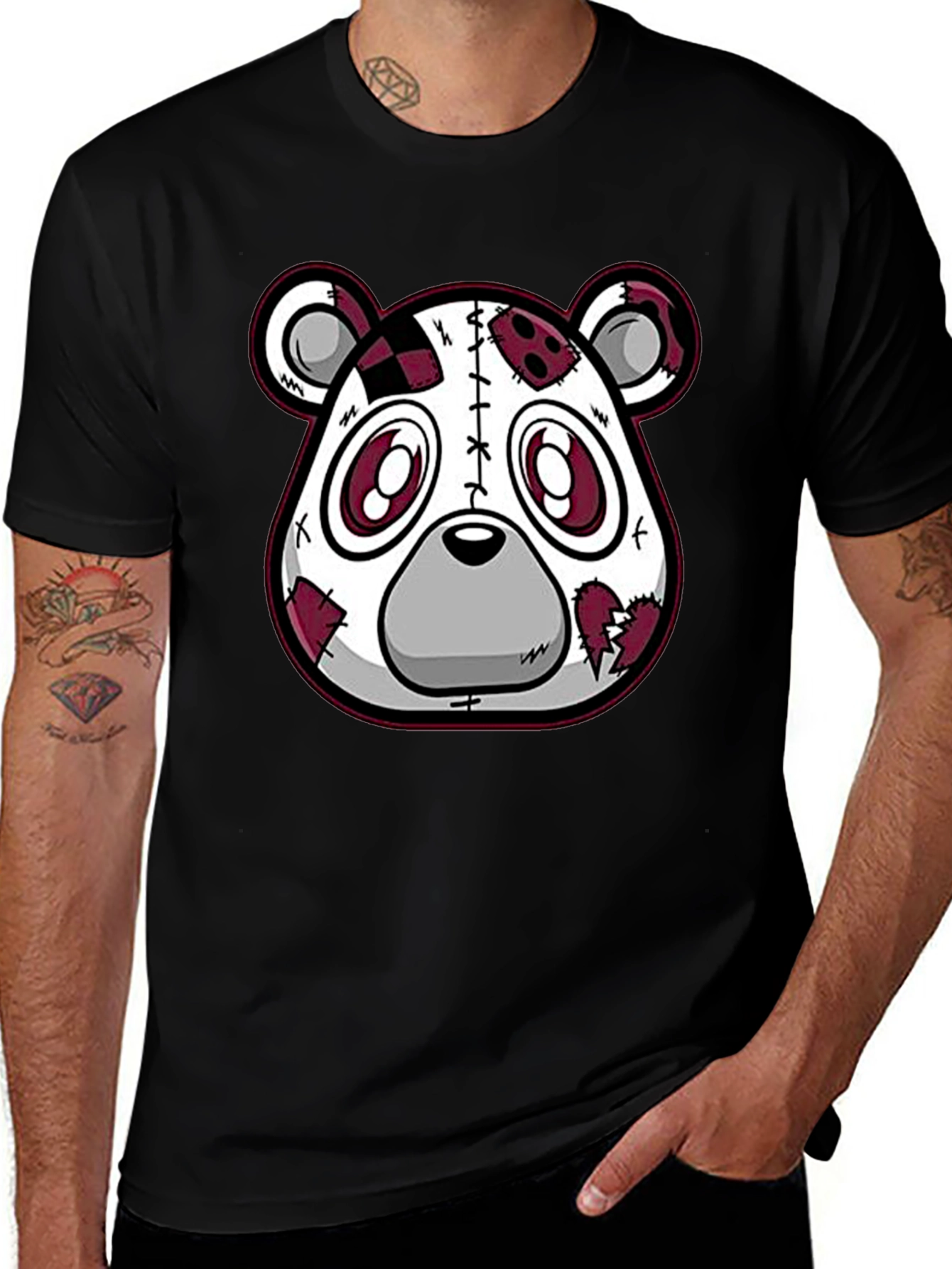 Variant 27 of Creepy Cute Teddy Bear Graphic Tee