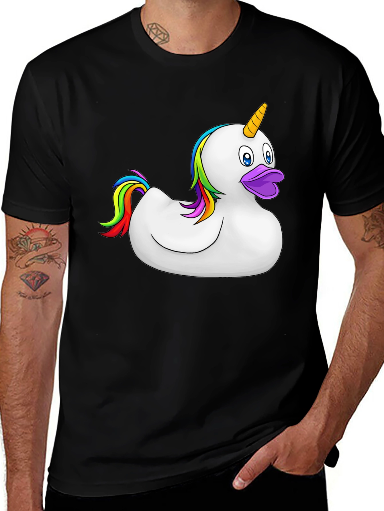 Variant 9 of Unicorn Duck T-Shirt - Quirky and Fun