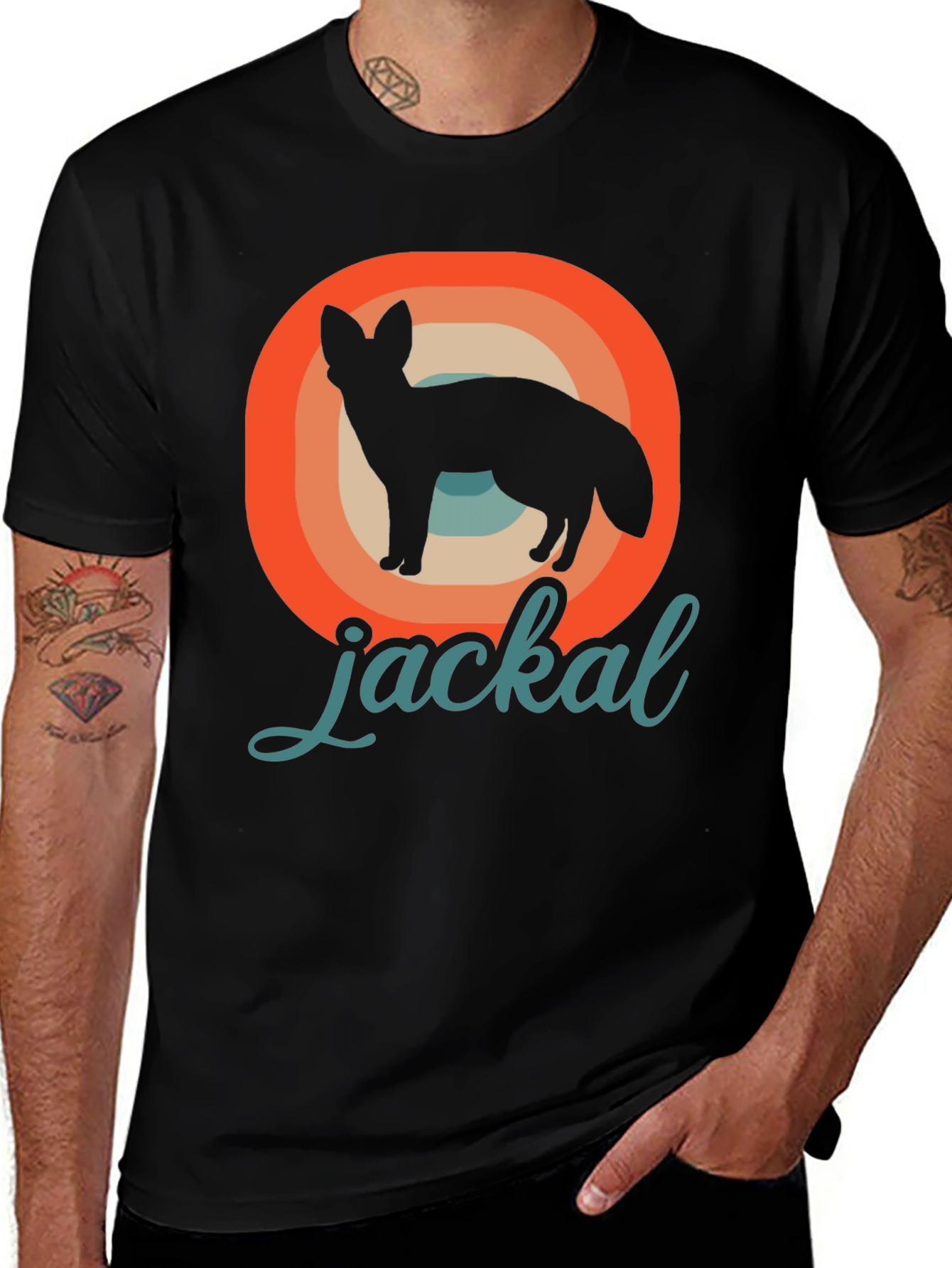 Variant 13 of Retro Jackal T-Shirt