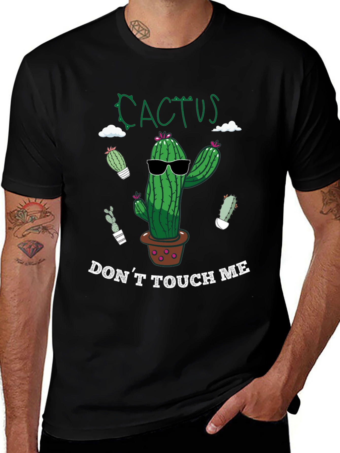 Variant 16 of Cactus Don't Touch Me Graphic T-Shirt