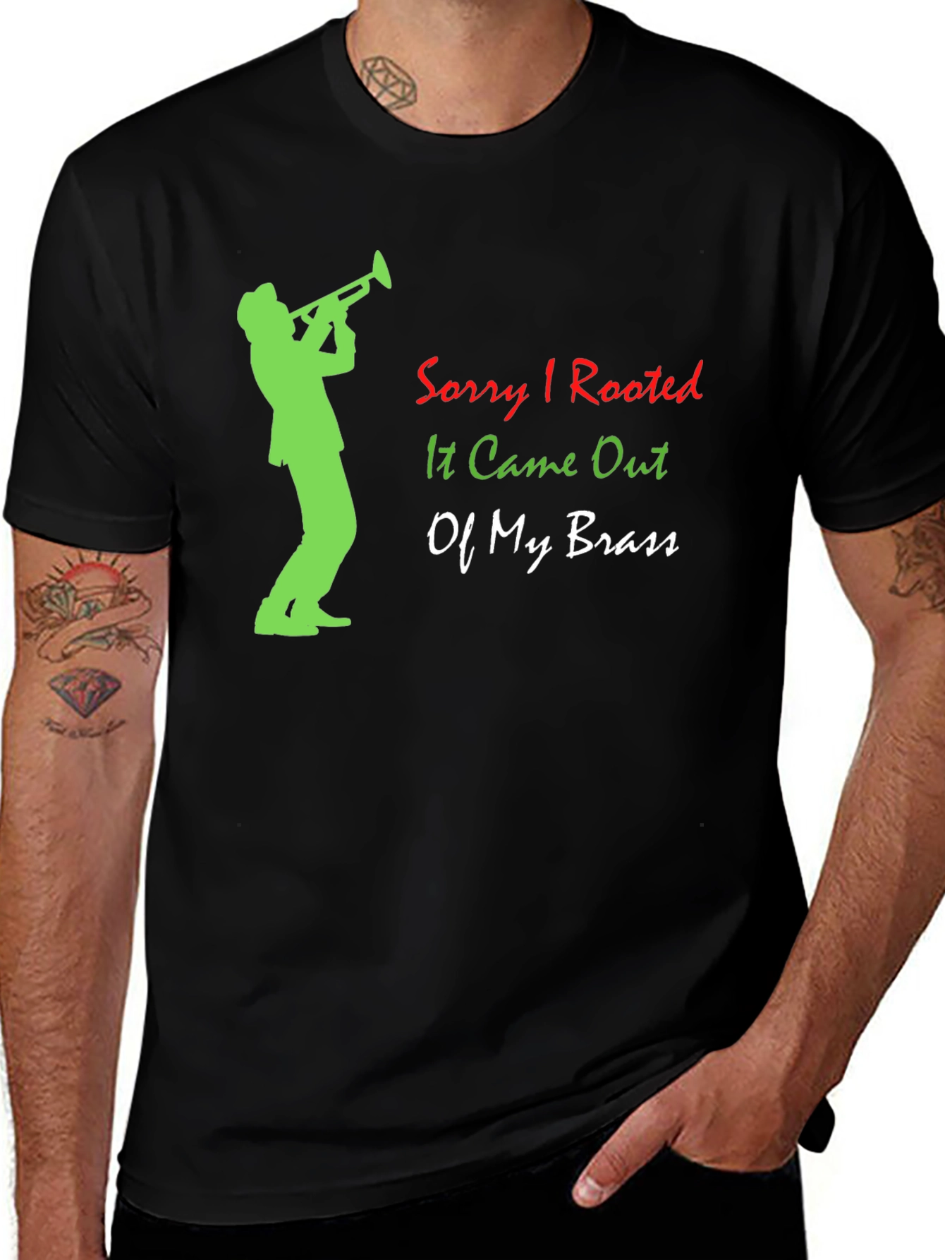 Variant 3 of Sorry I Tooted T-Shirt Funny Trumpet Player Tee