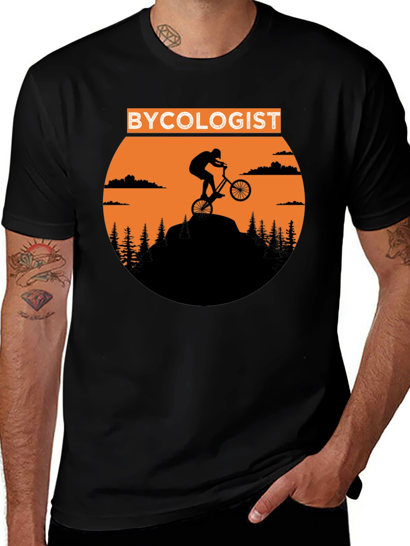 Variant 2 of Bycologist T-Shirt - Mountain Bike Design