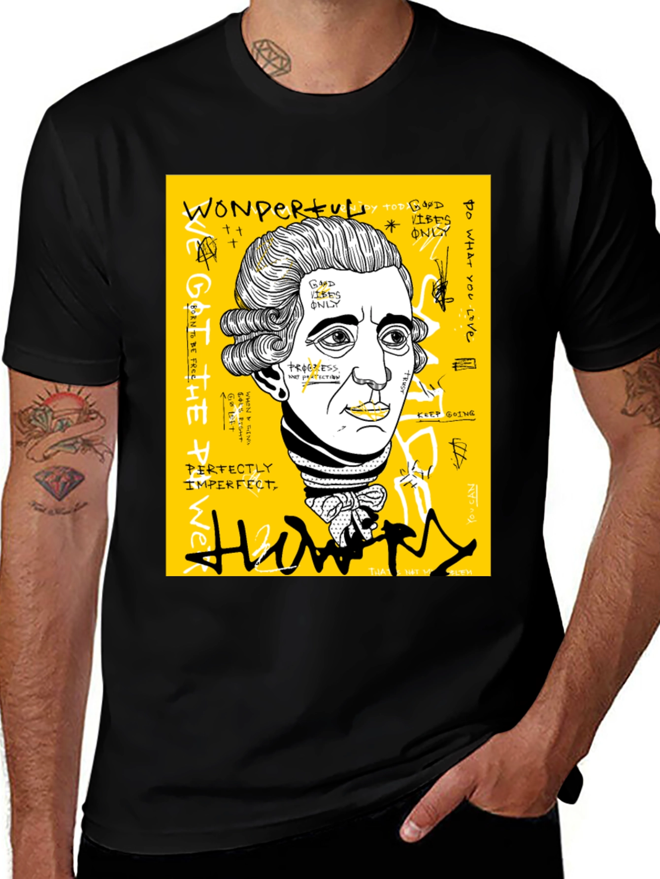 Variant 13 of Modern Art Mozart Graphic T-Shirt