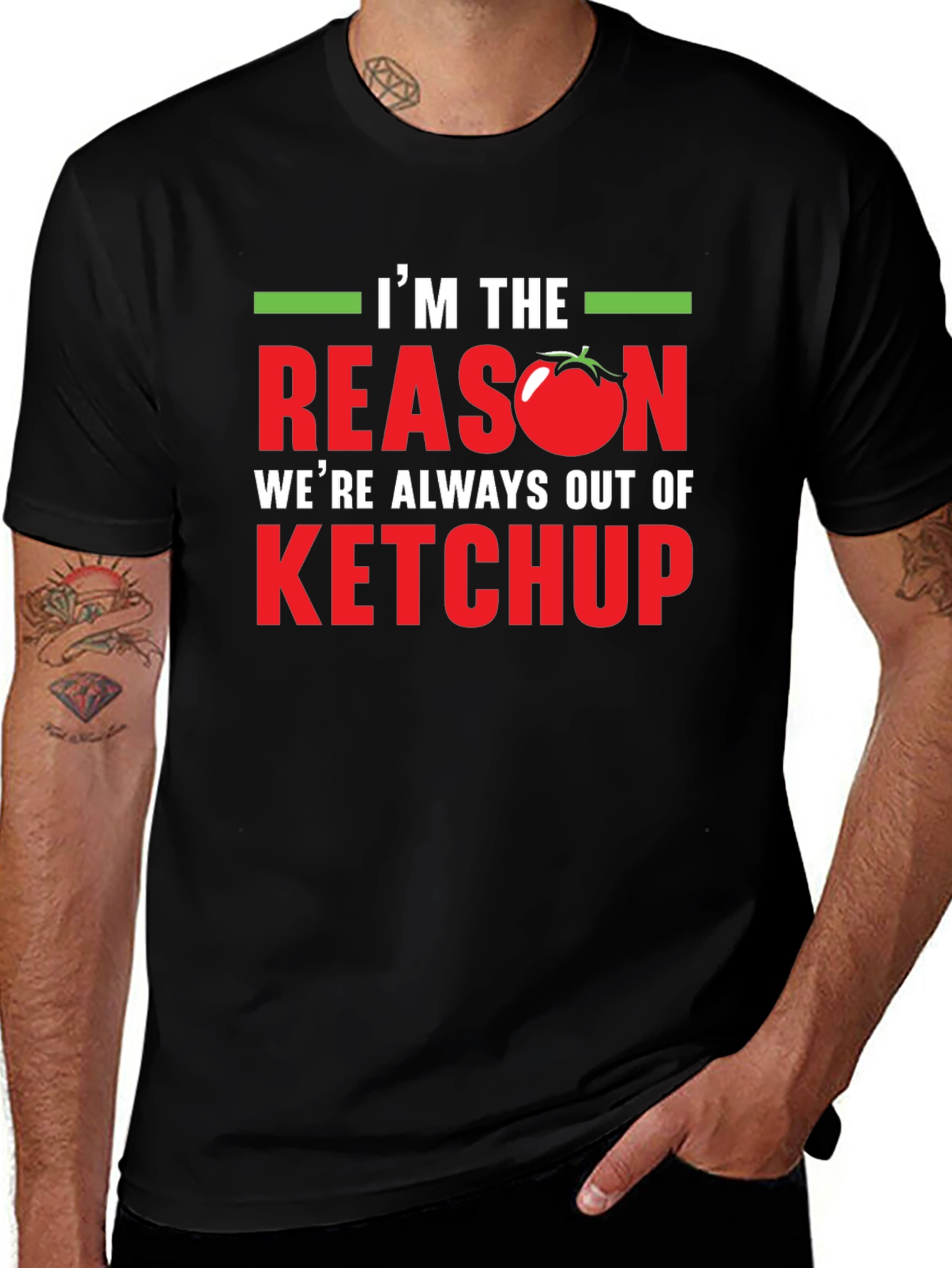 Variant 27 of Ketchup Lover T-Shirt - "I'm The Reason"