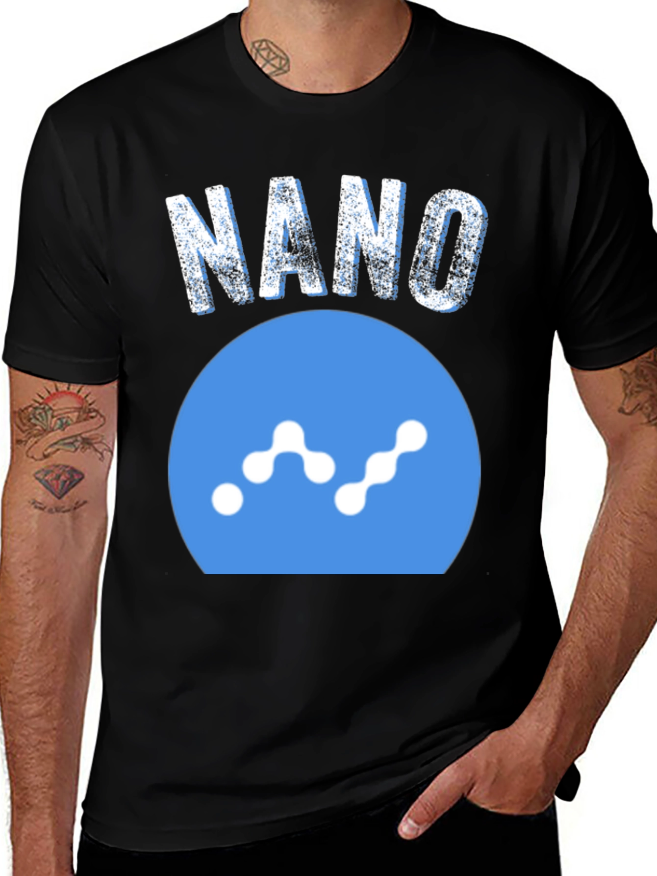 Variant 14 of NANO Crypto T-Shirt - Black Cotton Blend