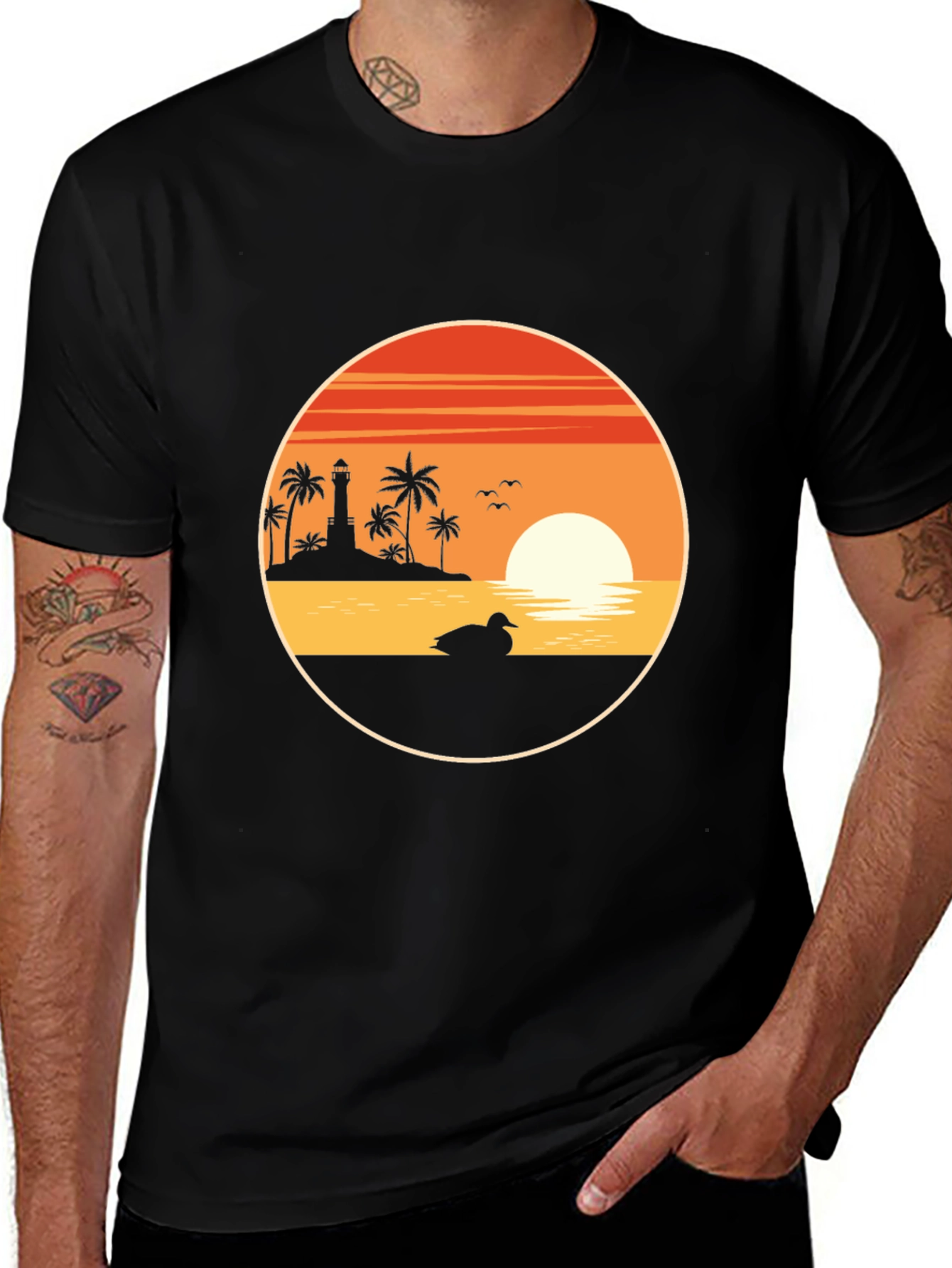 Variant 30 of Sunset Duck T-Shirt