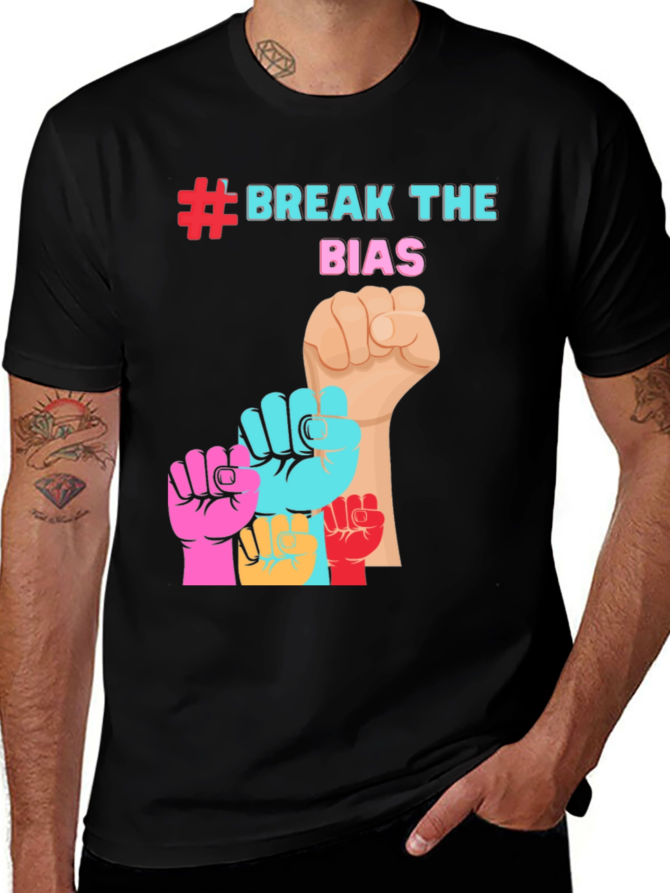 Variant 30 of Break The Bias T-Shirt - Empowering Graphic Tee