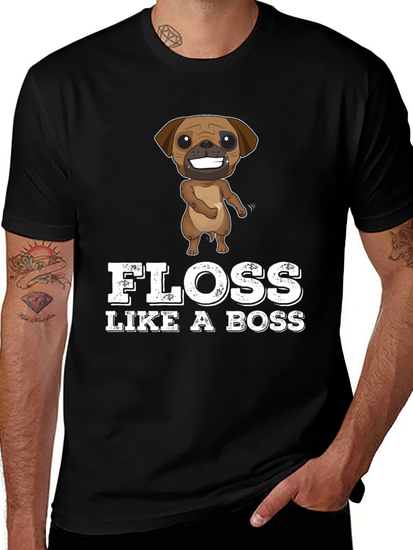 Variant 22 of Floss Like A Boss Dog T-Shirt