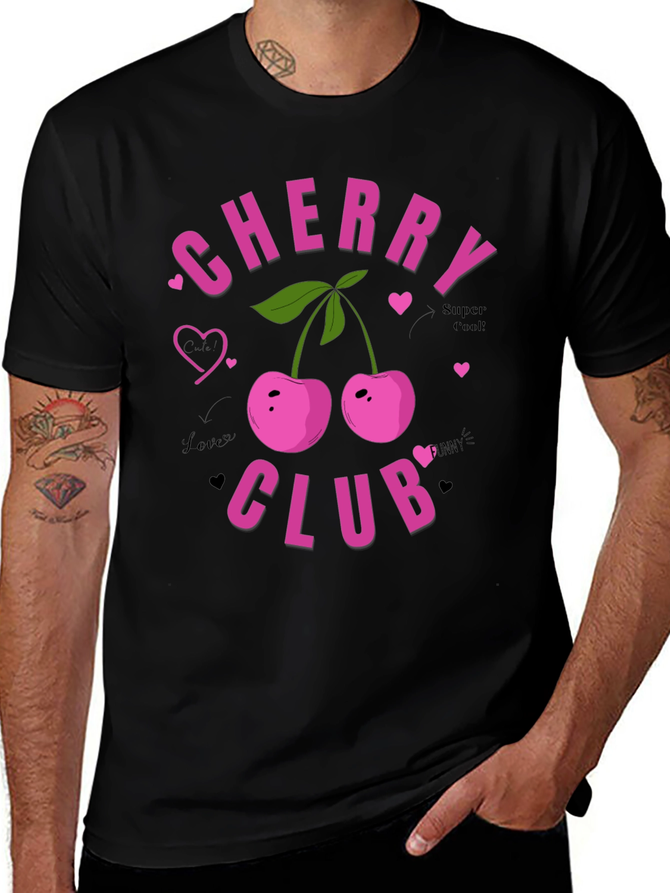 Variant 25 of Cherry Club Graphic T-Shirt