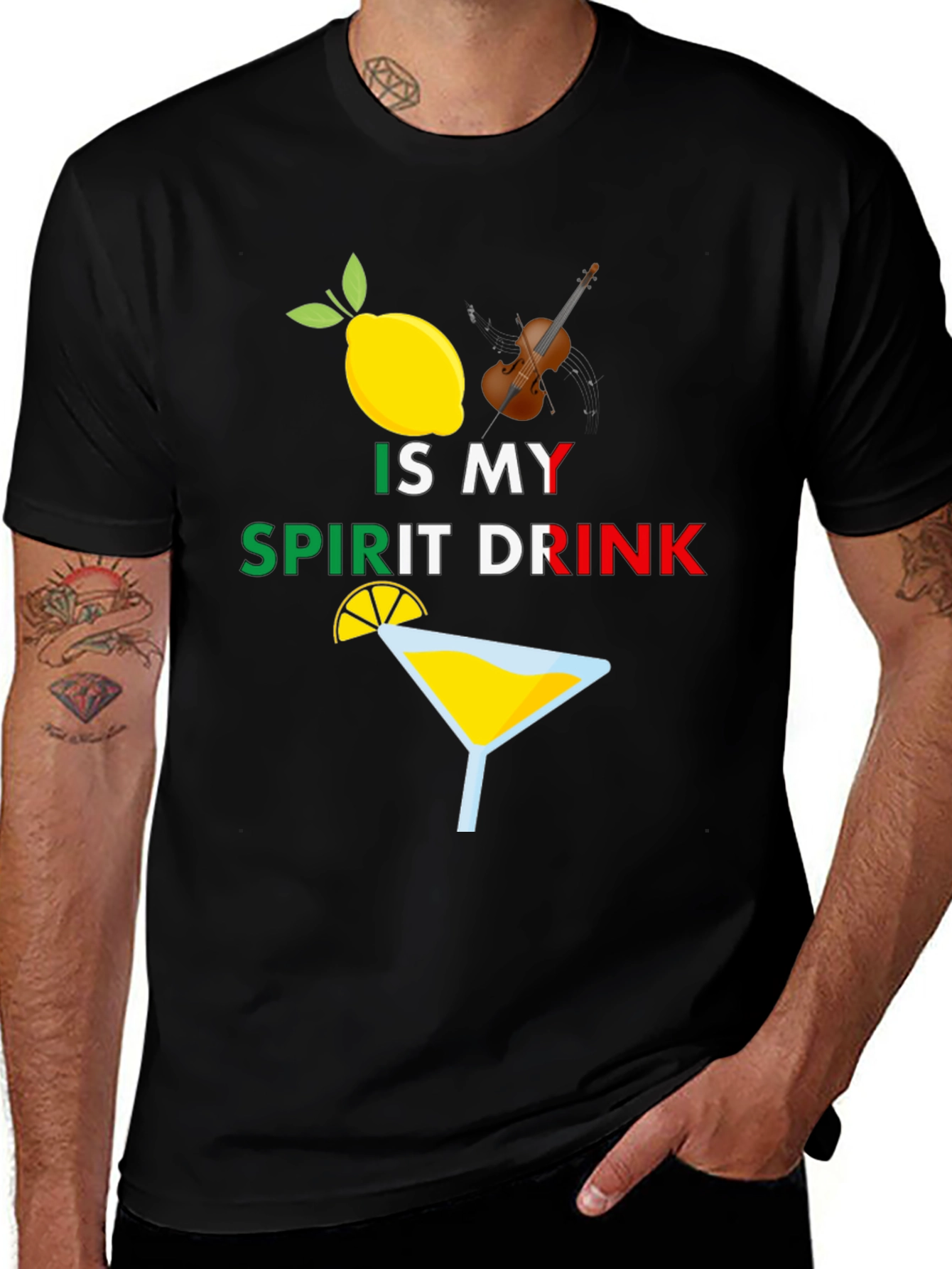 Lemon Martini Spirit Drink T-Shirt