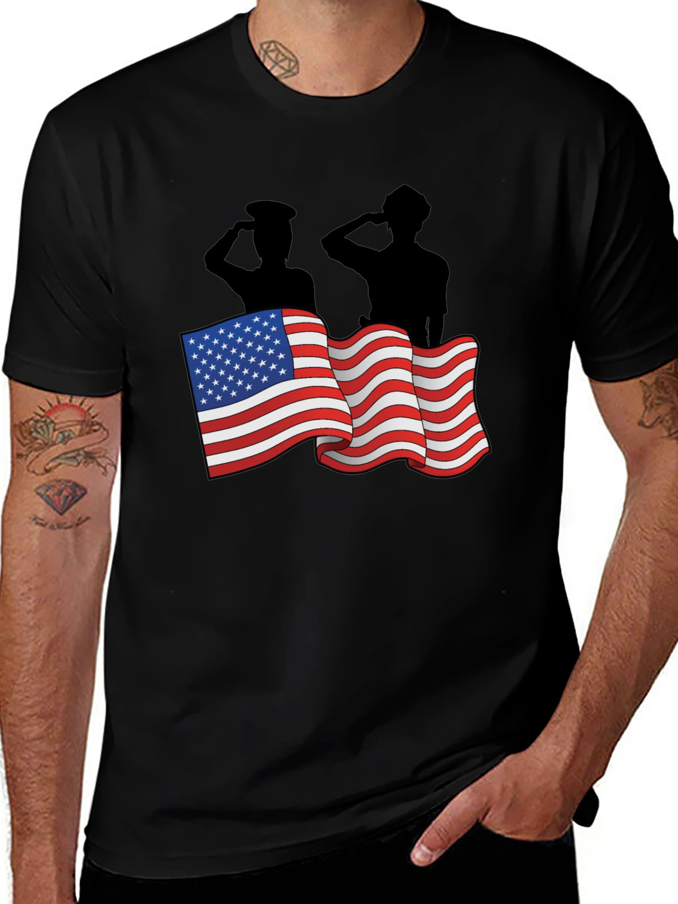 Variant 20 of Patriotic Salute Graphic Tee