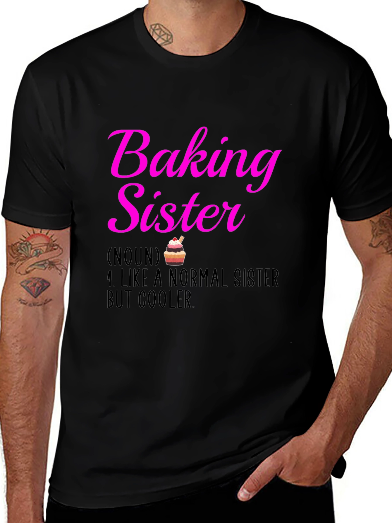 Variant 16 of Baking Sister T-Shirt - Cool Sister Definition Tee