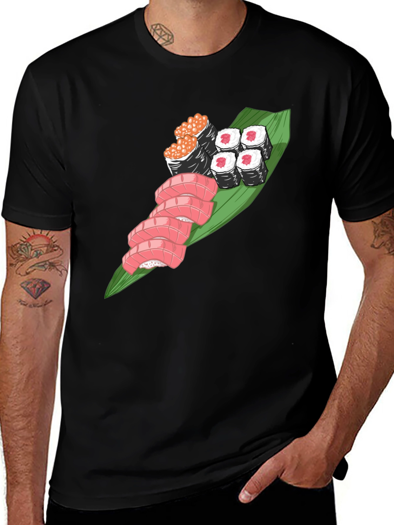 Variant 13 of Sushi Graphic Tee - Foodie T-Shirt