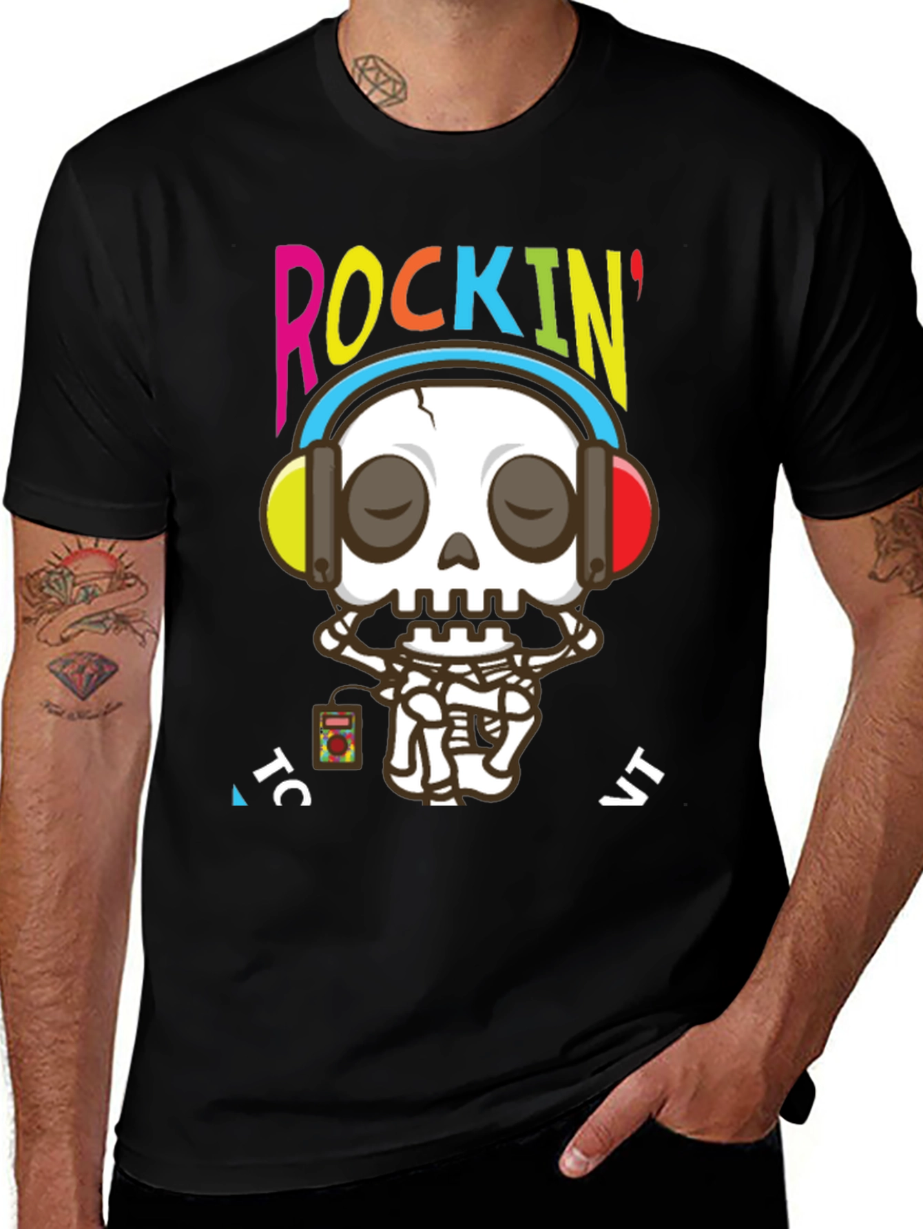 Variant 13 of Rockin' Skeleton Graphic Tee