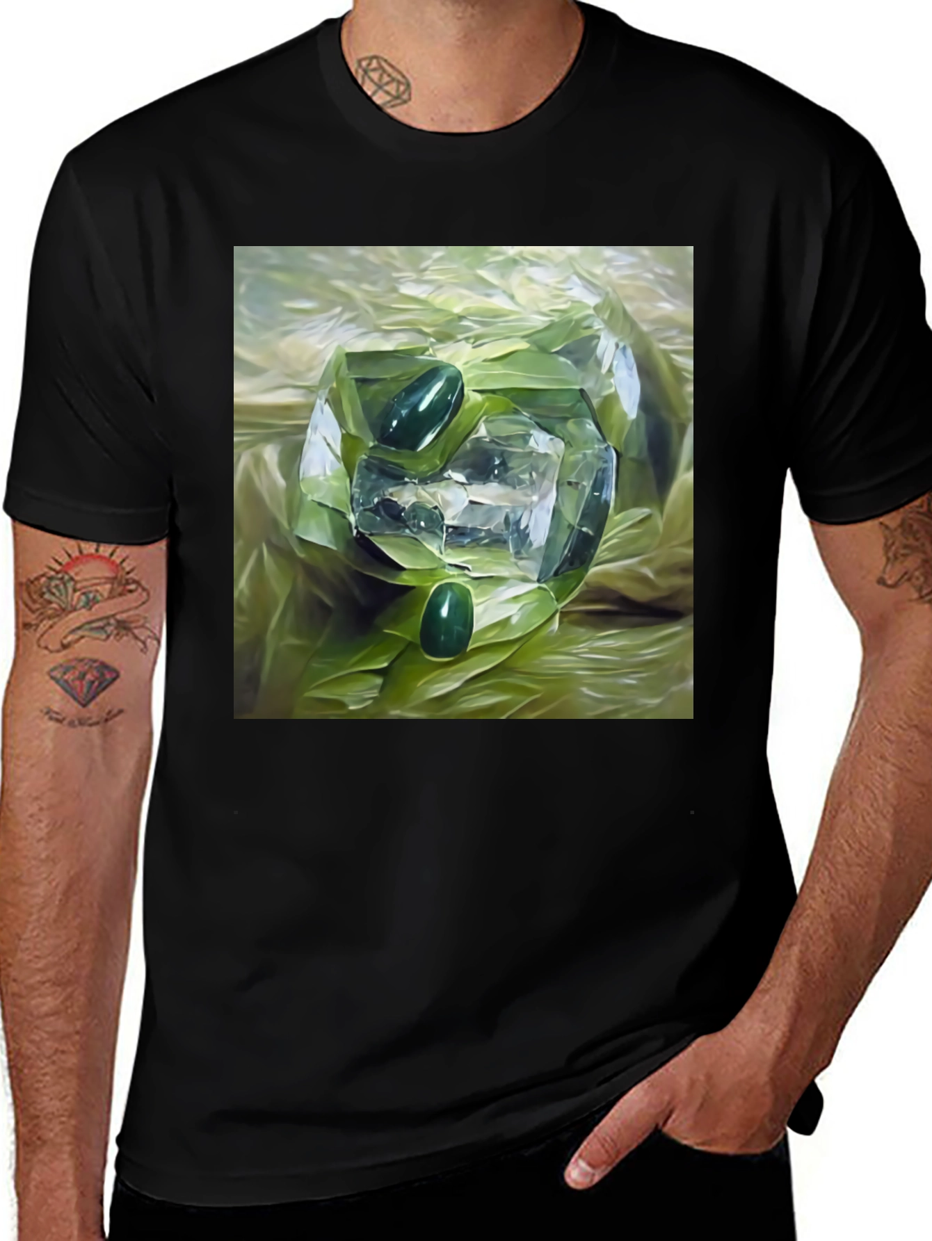 Emerald & Crystal Art T-Shirt