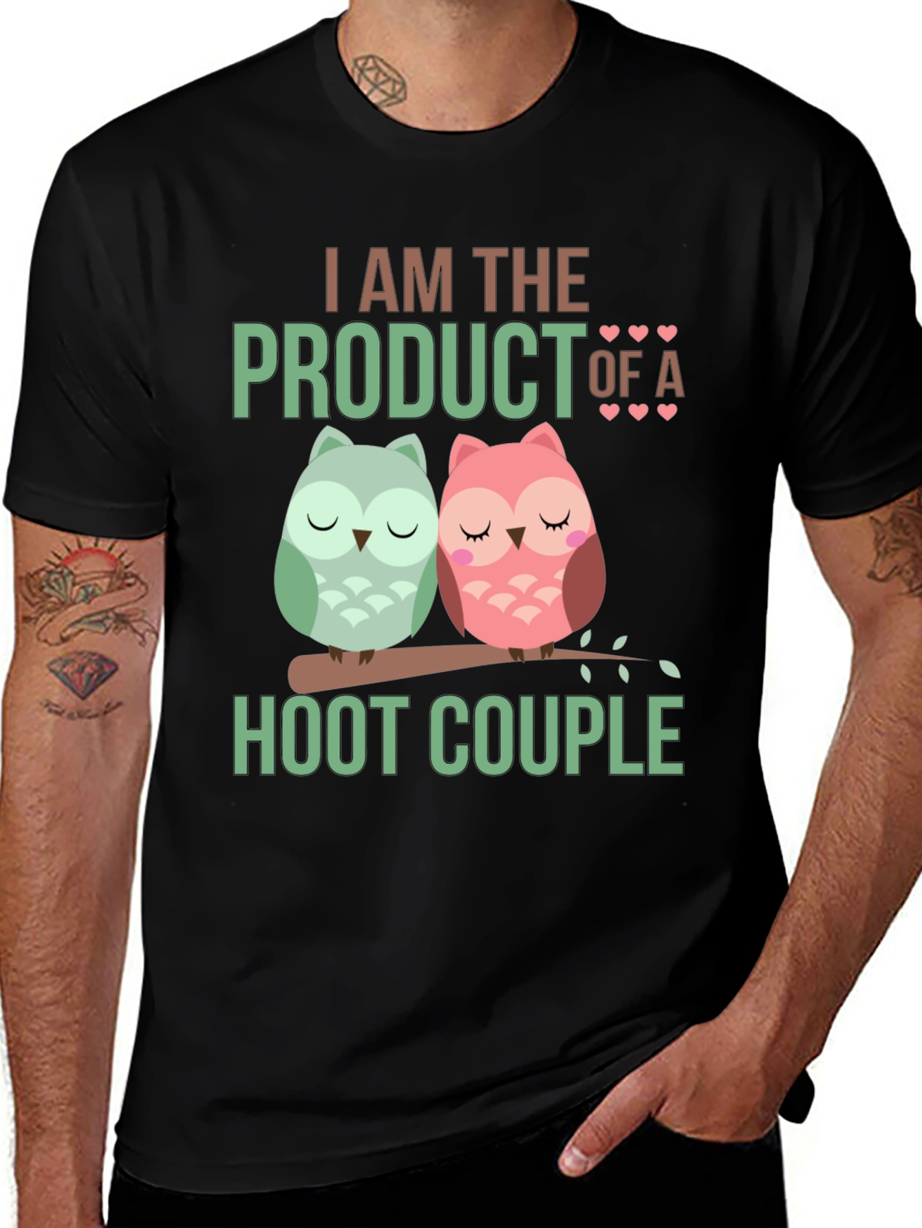 Hoot Couple T-Shirt: Owl Lover's Apparel