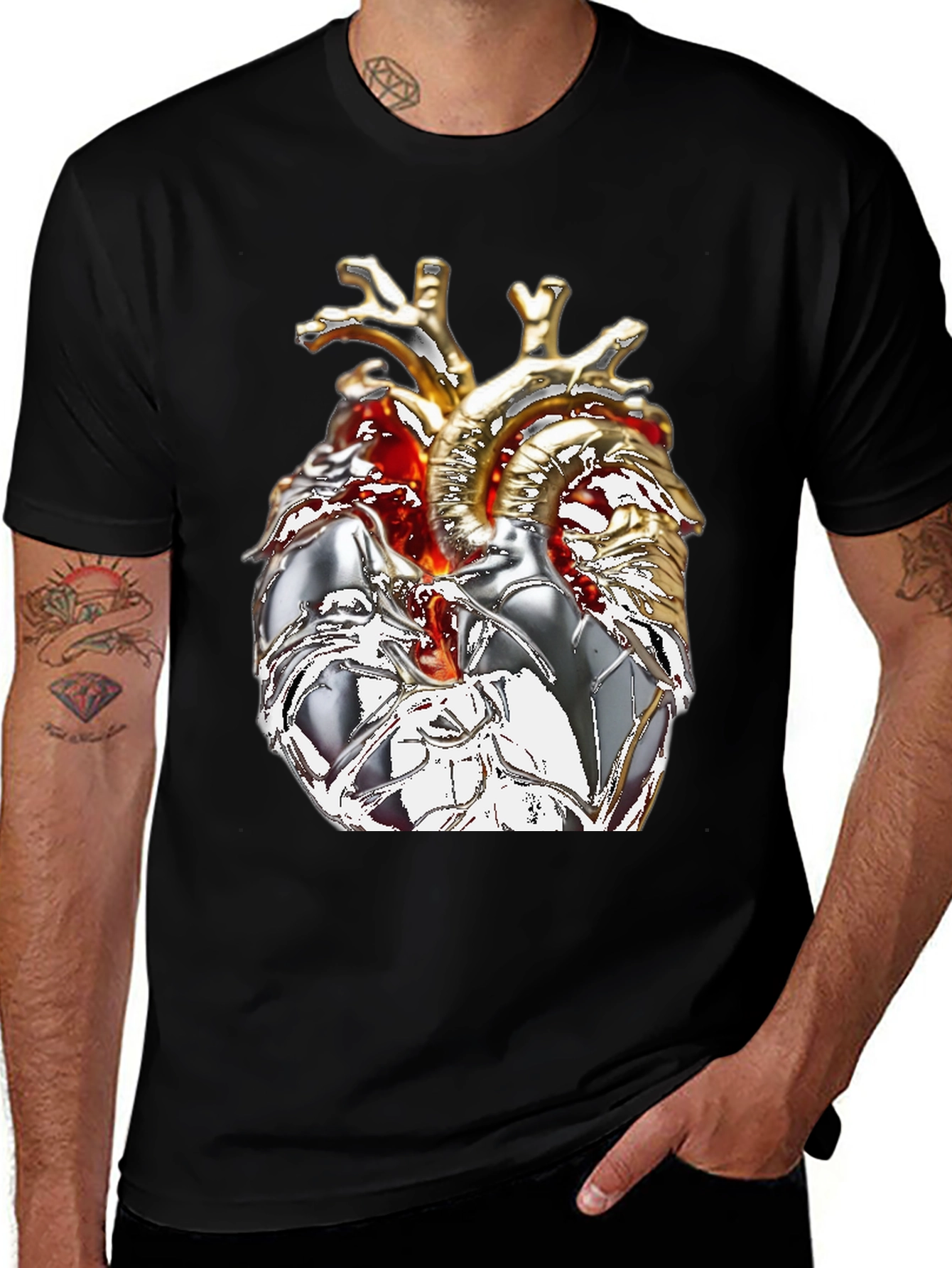 Anatomical Heart Graphic T-Shirt
