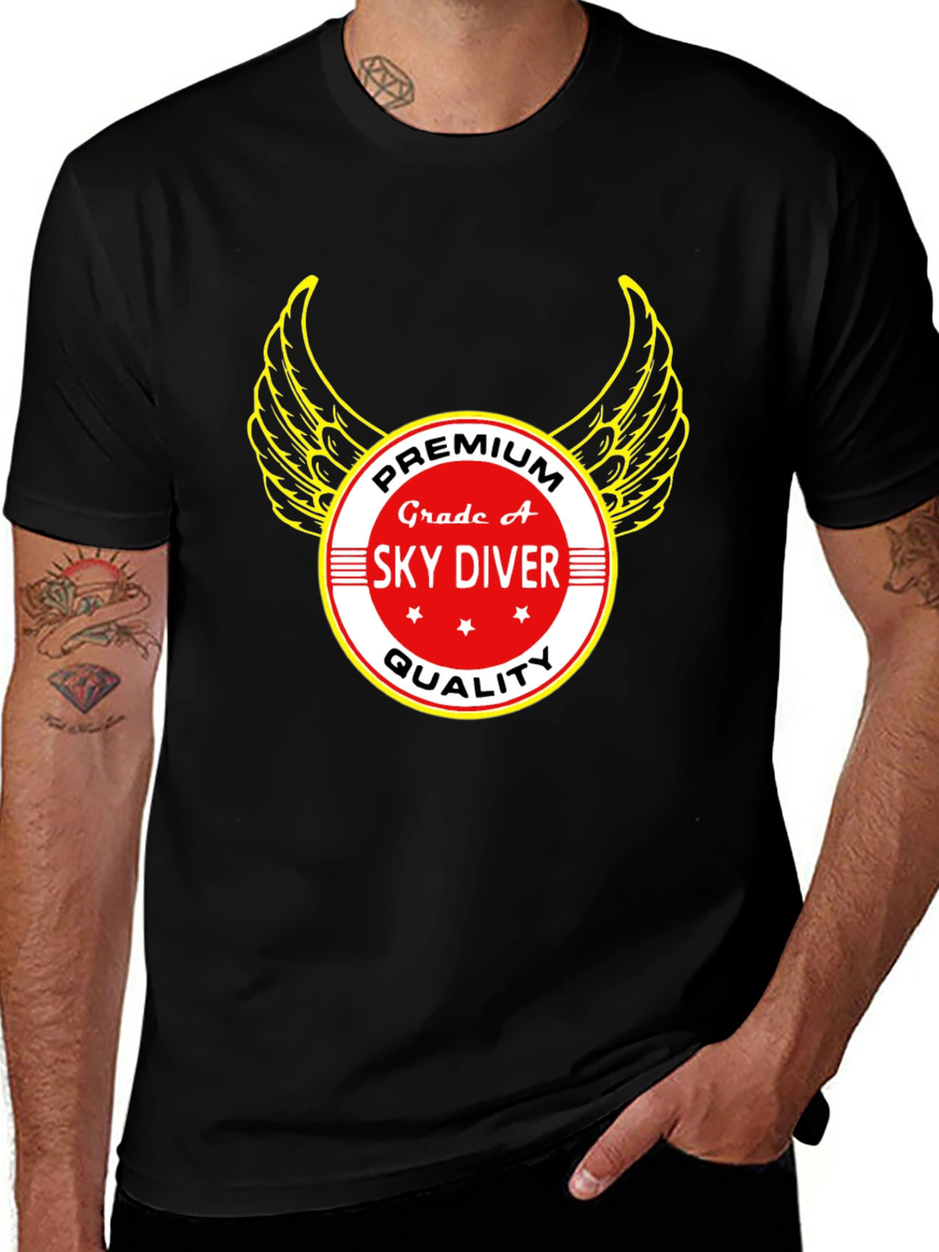 Variant 30 of Premium Sky Diver Grade A Graphic T-Shirt