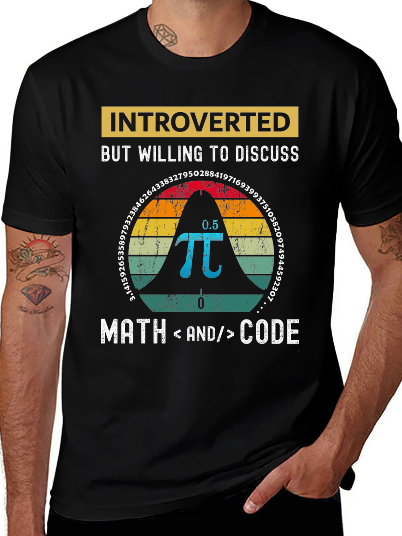 Variant 24 of Introverted Math & Code T-Shirt