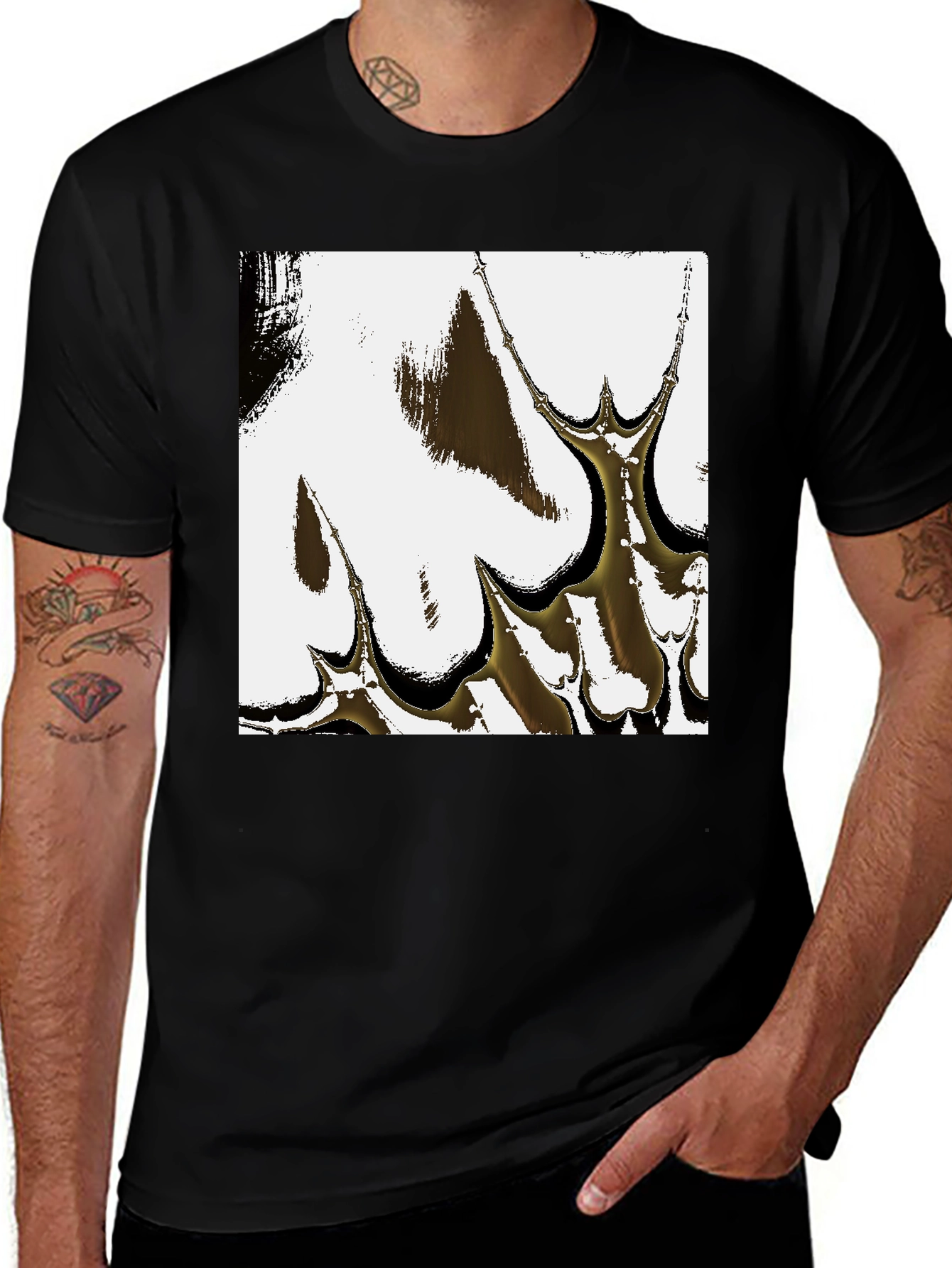 Abstract Graphic Print T-Shirt