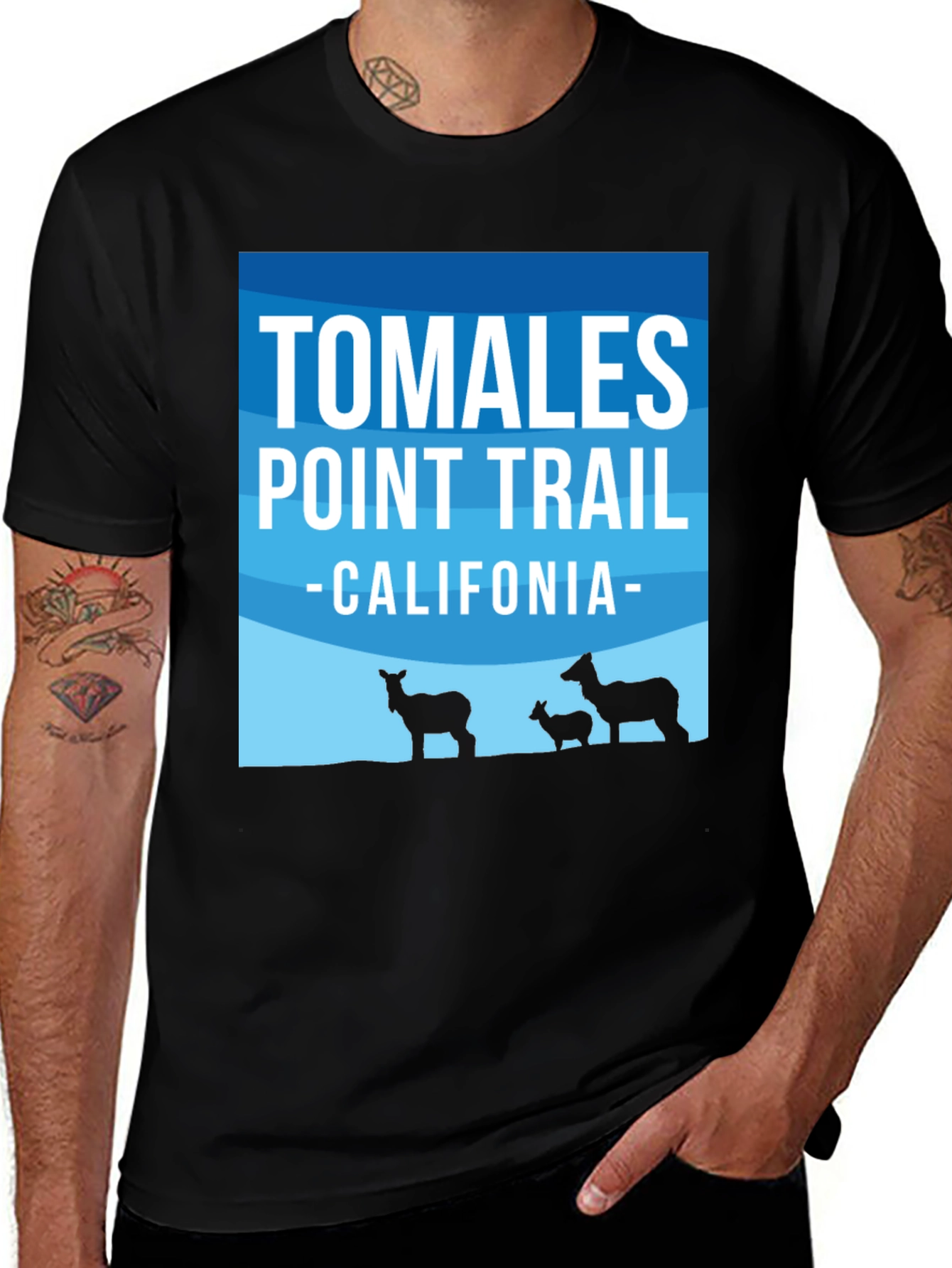 Variant 15 of Tomales Point Trail California Graphic Tee