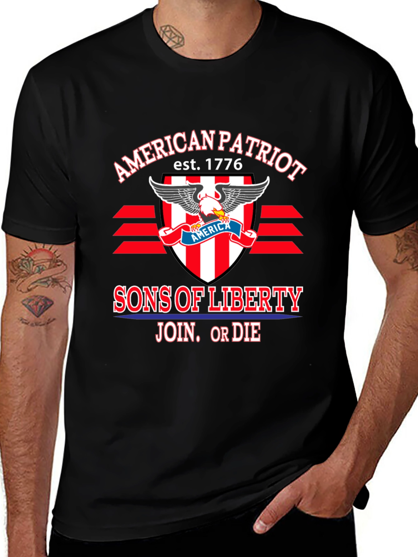 Variant 13 of American Patriot T-Shirt: Sons of Liberty, Join or Die