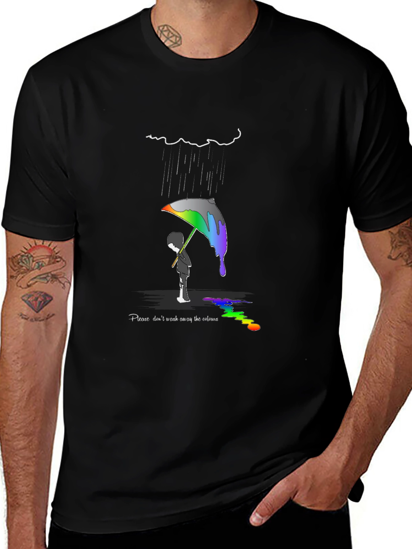 Variant 30 of Colorful Rainbow Umbrella T-Shirt