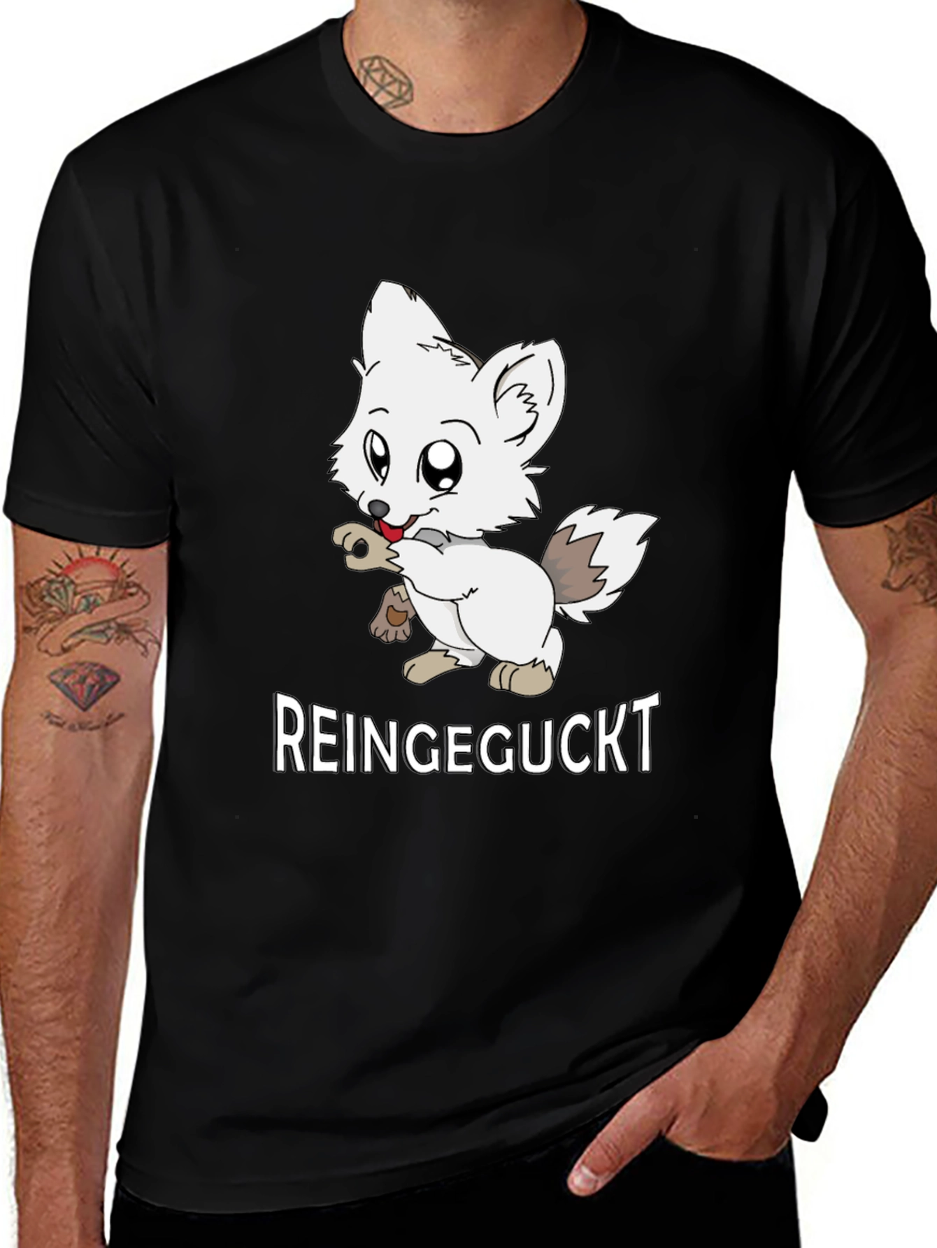 Variant 14 of Cute Fox T-Shirt - Reingeguckt Design